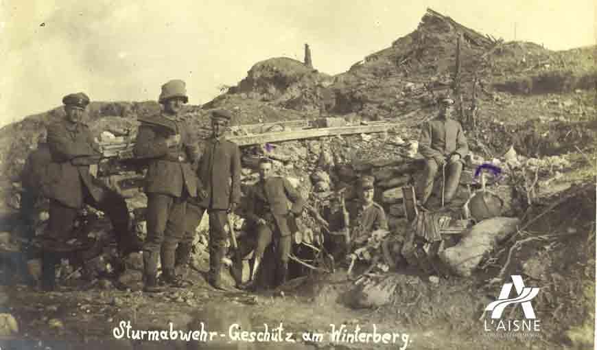 Soldats allemands sur le Winterberg (plateau de californie), 1917