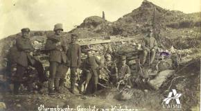 Soldats allemands sur le Winterberg (plateau de californie), 1917