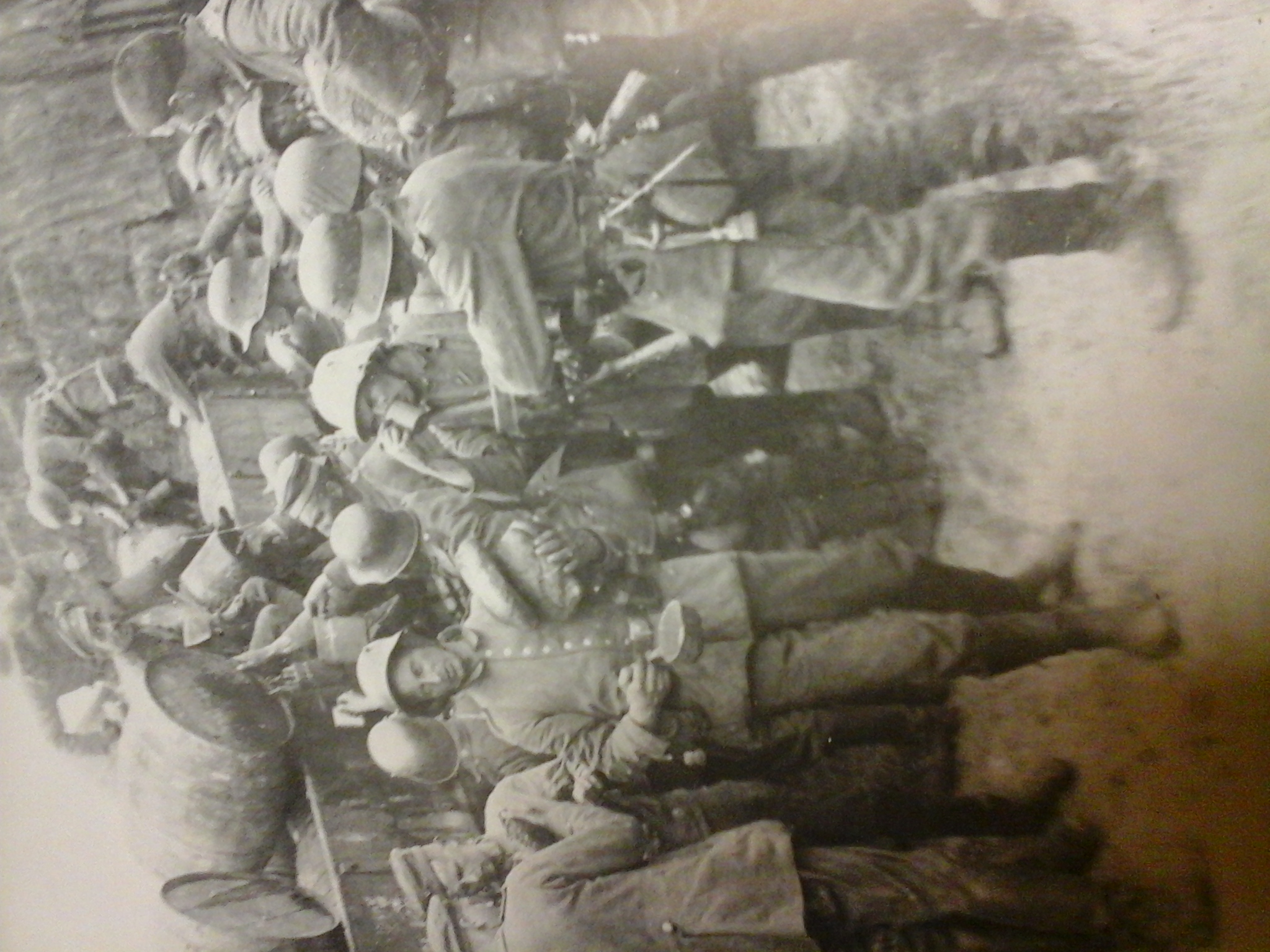 Probablement en gare de Fismes, au début de l'offensive allemande du Chemin des Dames du lundi 27 mai 1918