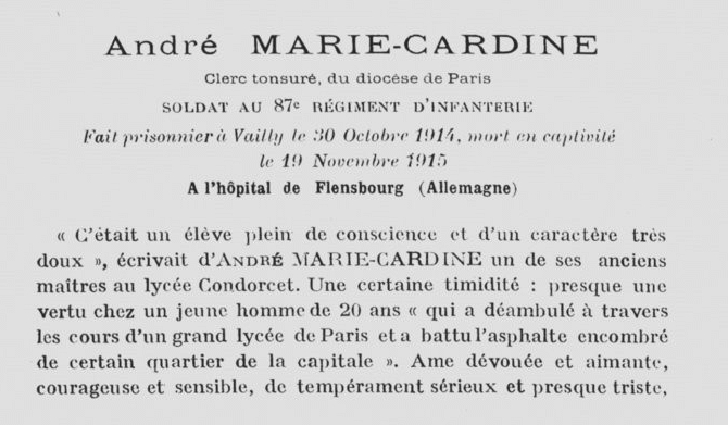 André Pierre MARIE CARDINE