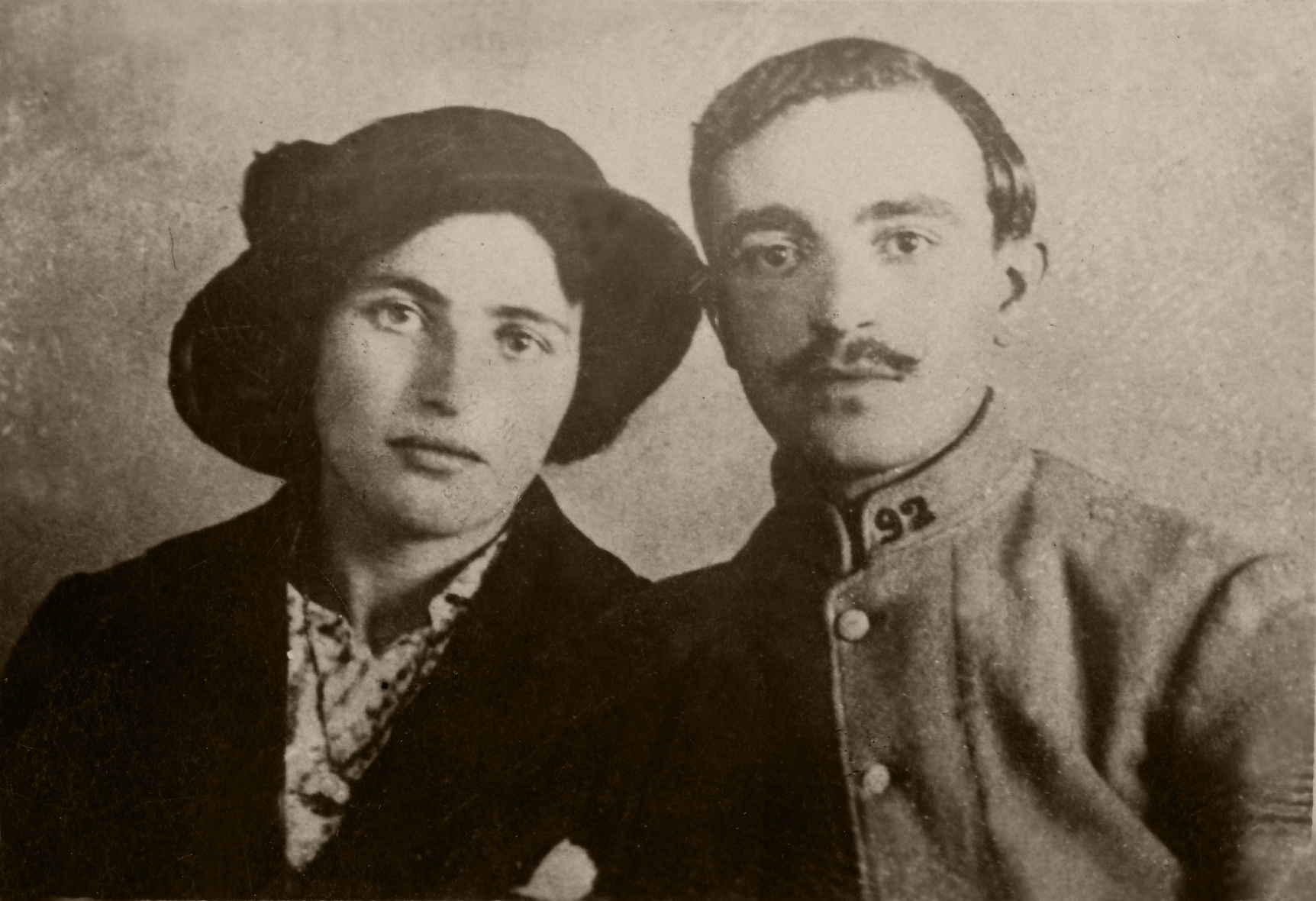 Joseph Bonhomme avec son épouse Marie Marcelle