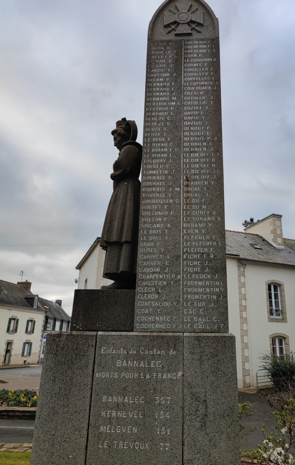 Monument aux morts Bannalec (Finistère)