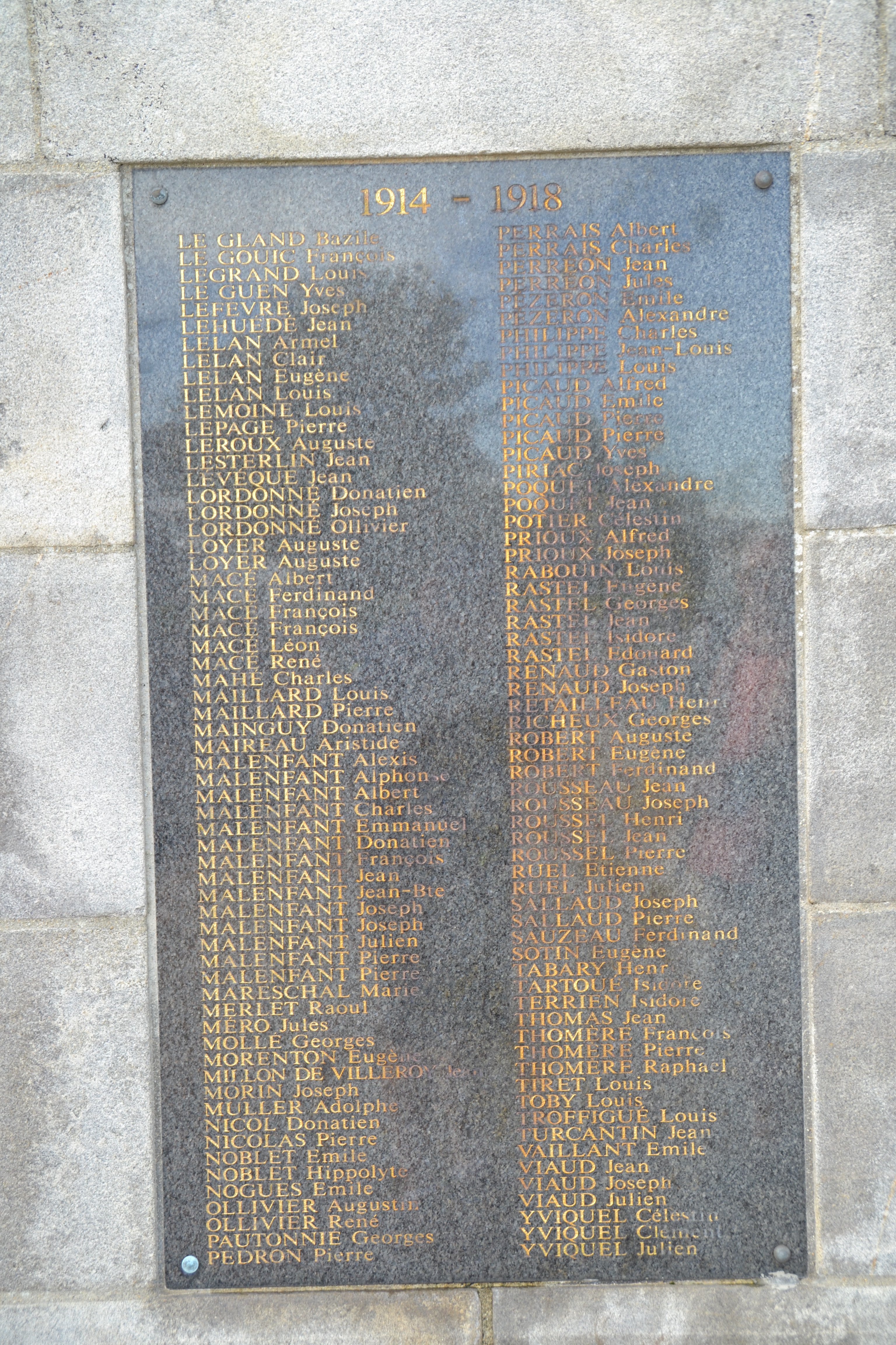 Leroux Auguste Marie monuments aux morts de Guérande
