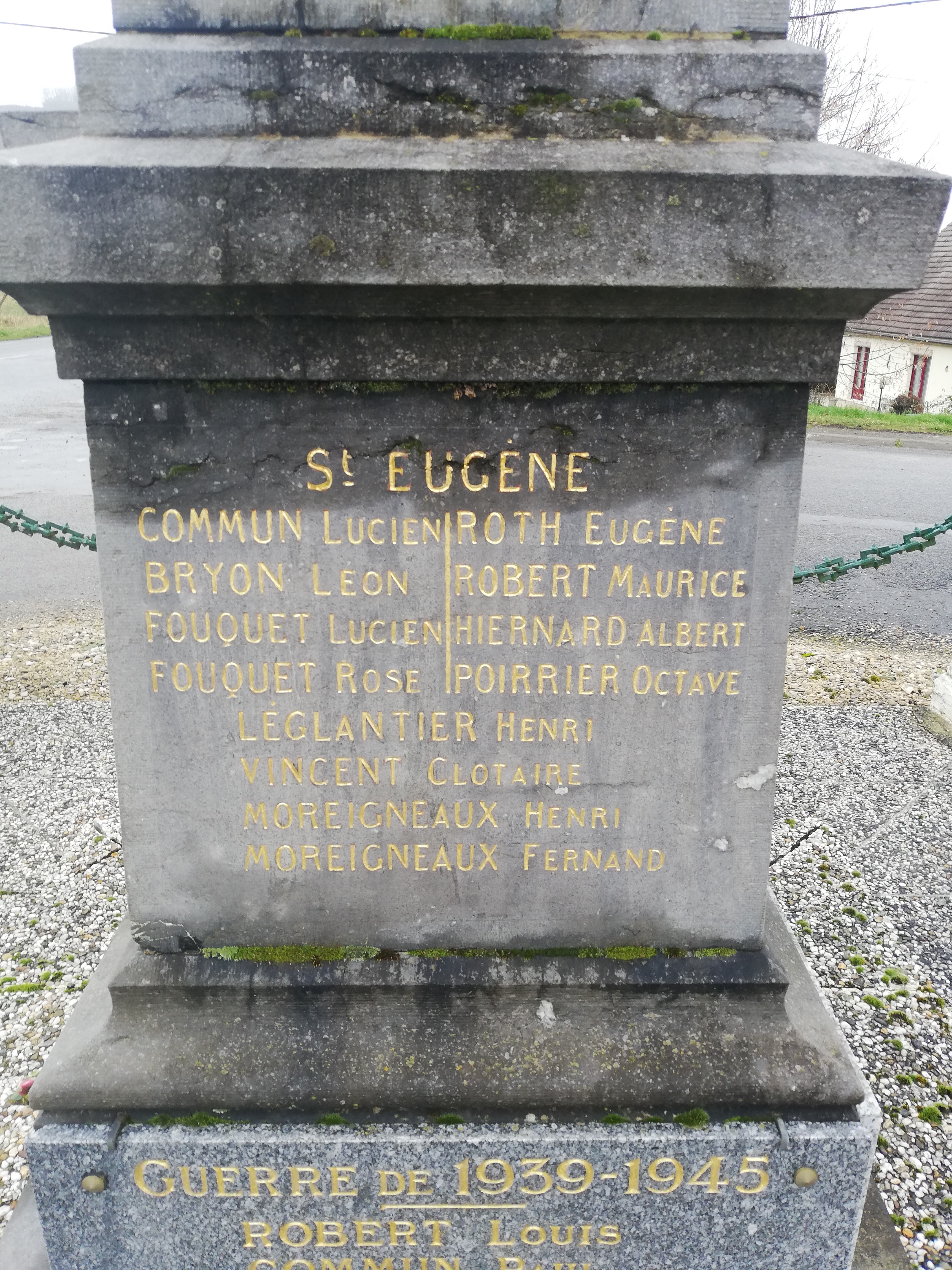 Monument aux morts Saint-Eugène (Aisne)
