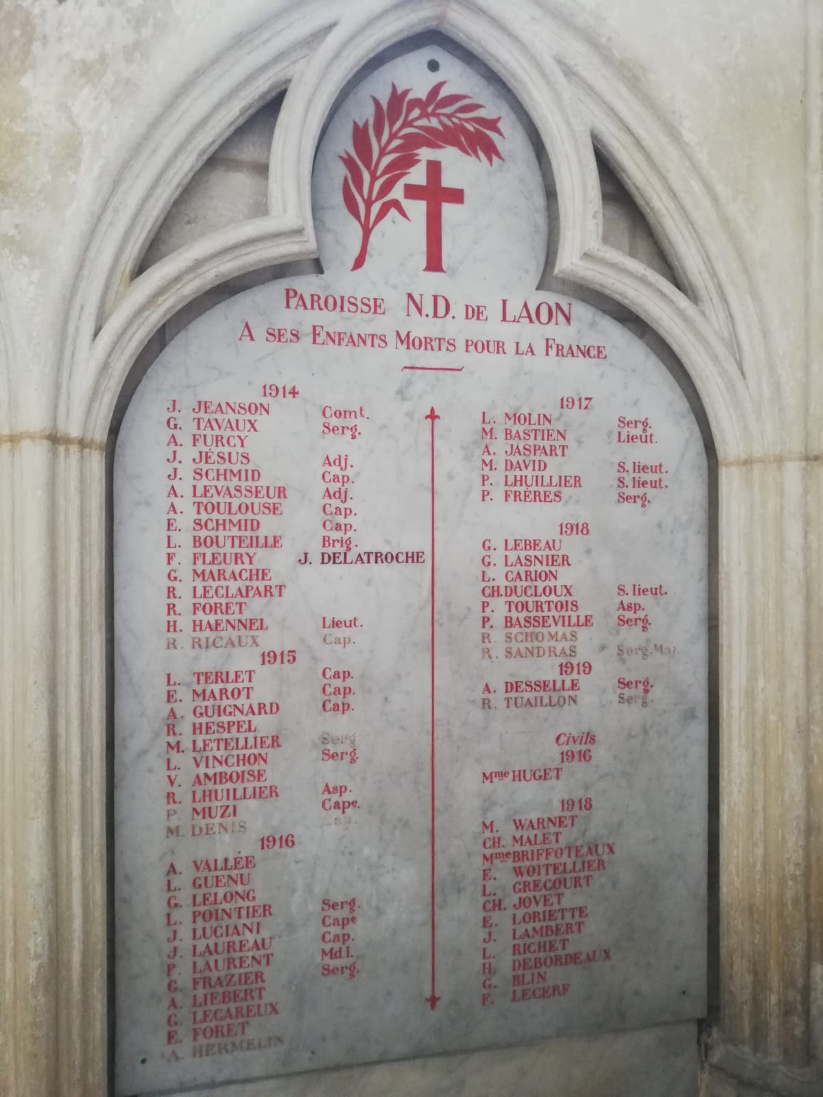 Plaque Cathédrale de Laon (Aisne)