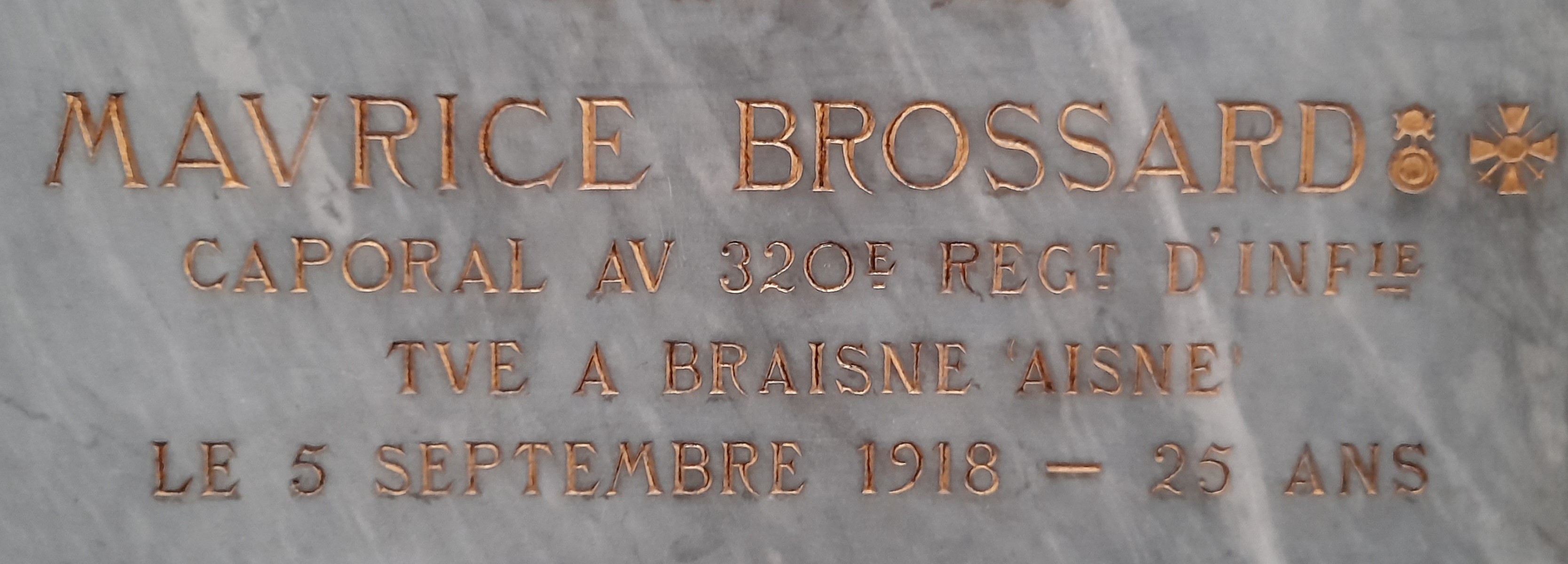 Brossard Maurice plaques commémoratives de la Cathédrale Saint Barthélémy La Rochelle (17)