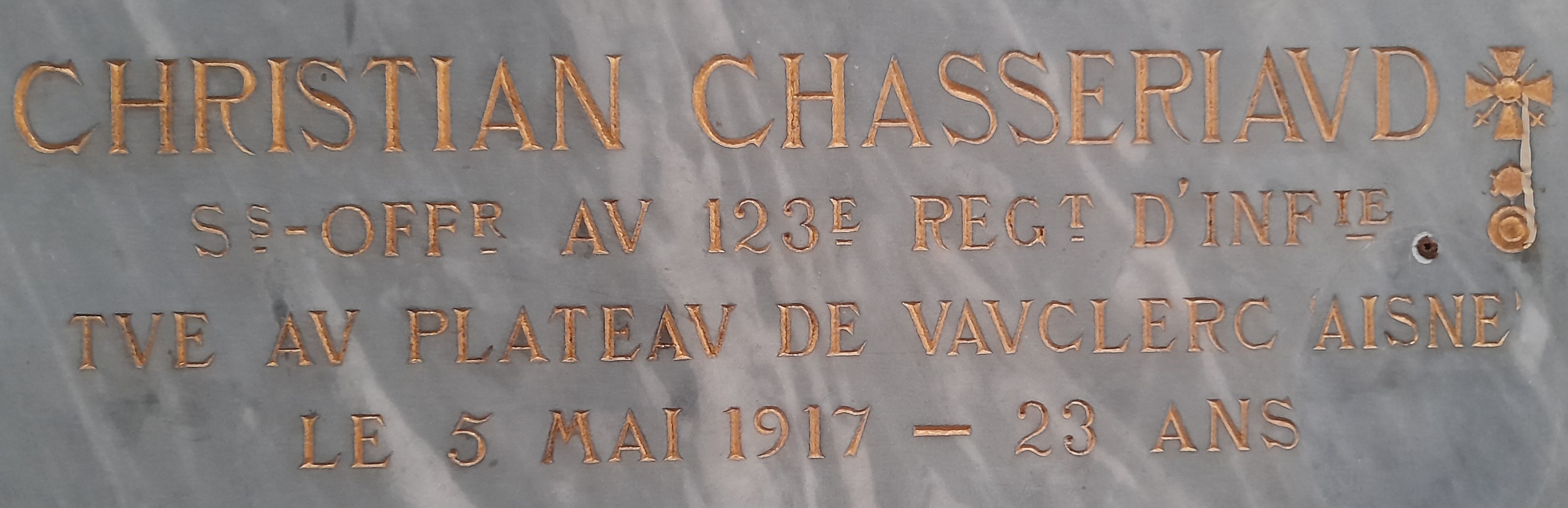 Chasseriaud Christian plaques commémoratives de la Cathédrale Saint Barthélémy La Rochelle (17)