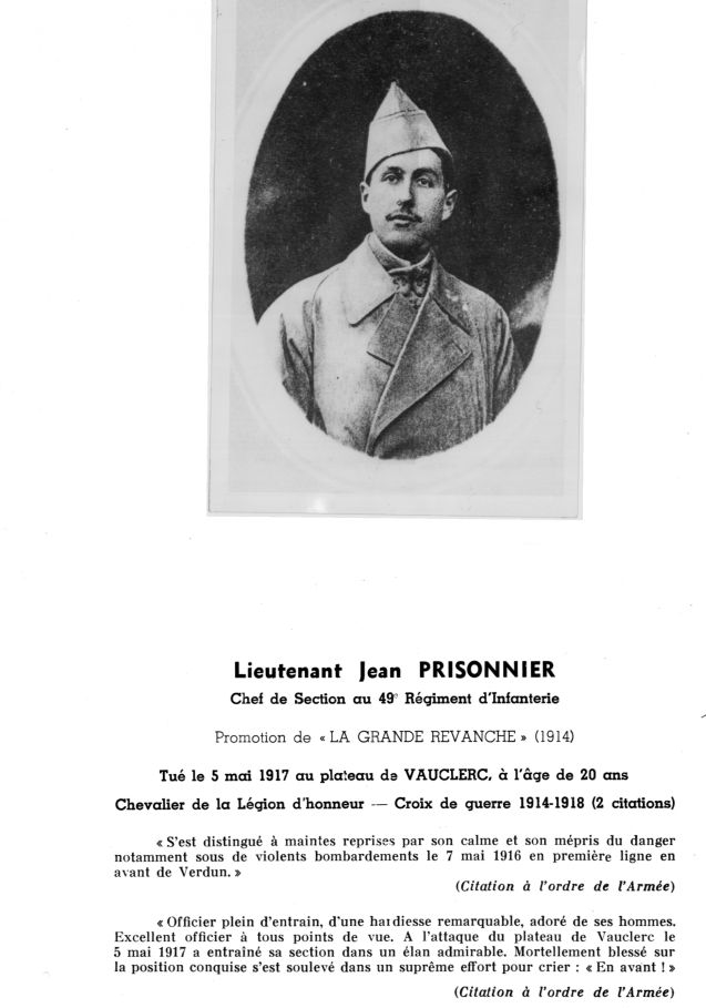 Marie Jean François Joseph PRISONNIER