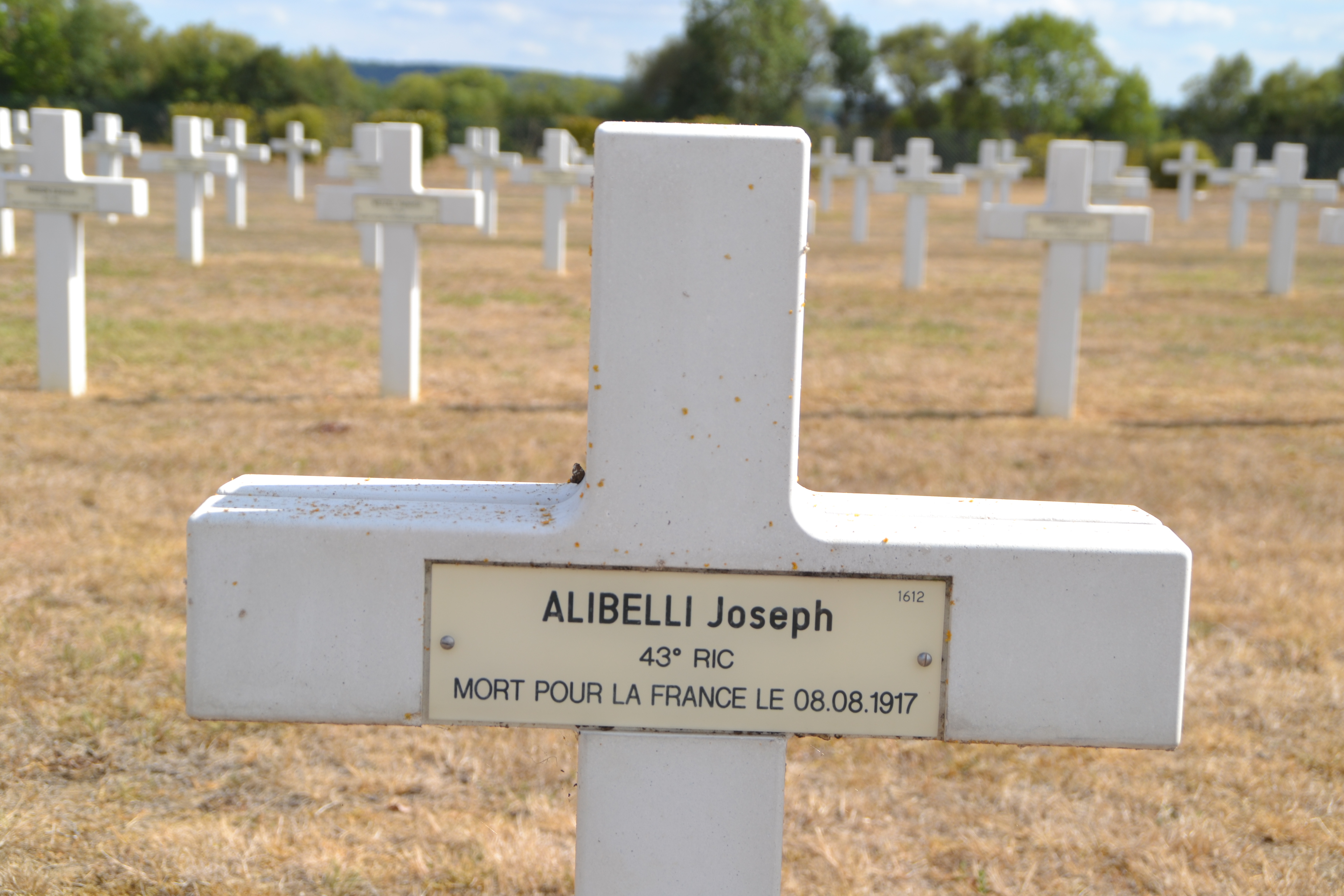 Alibelli Joseph sépulture à Pontavert (Aisne)