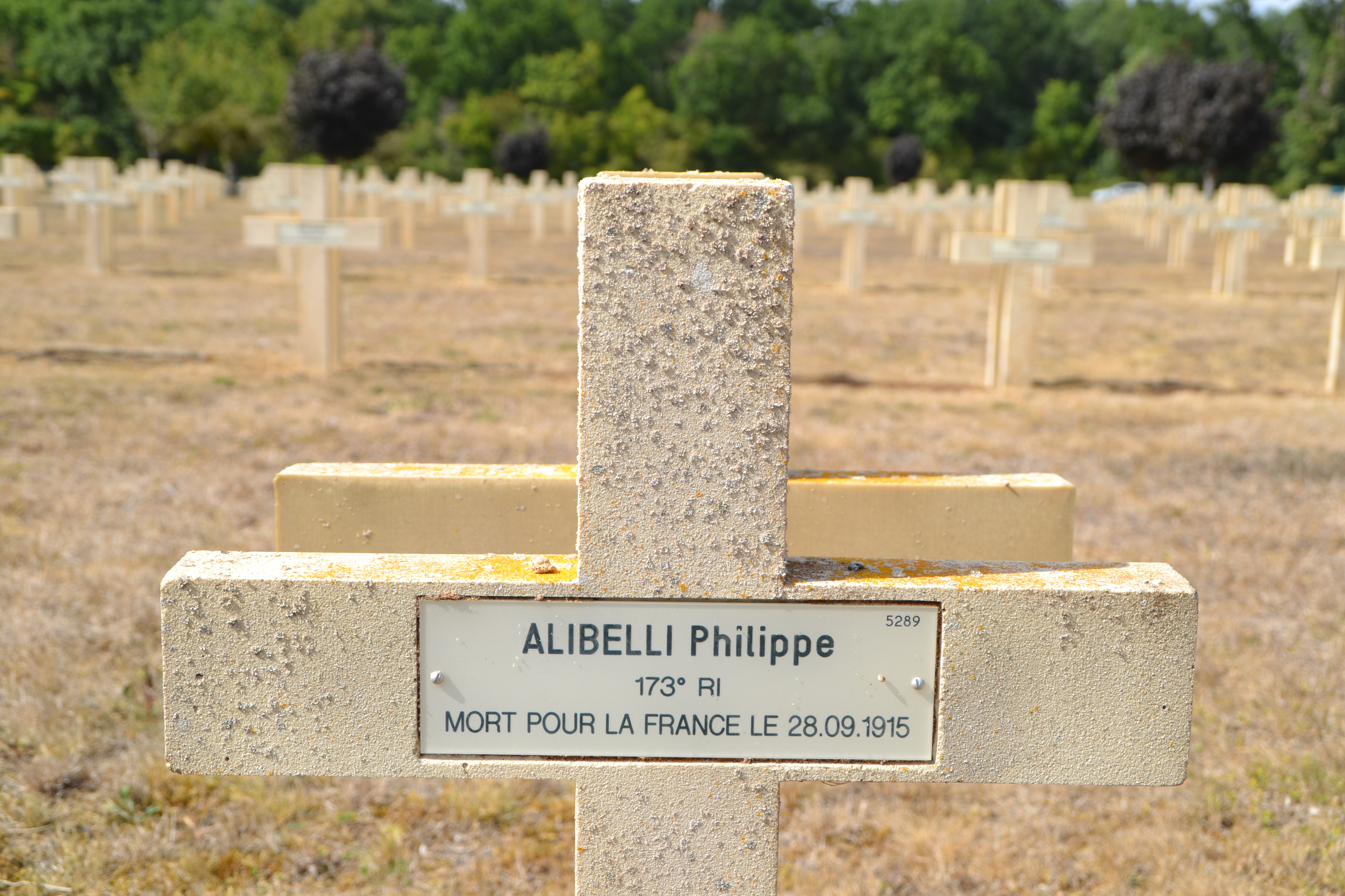 Alibelli Philippe sépulture à Pontavert (Aisne) 
