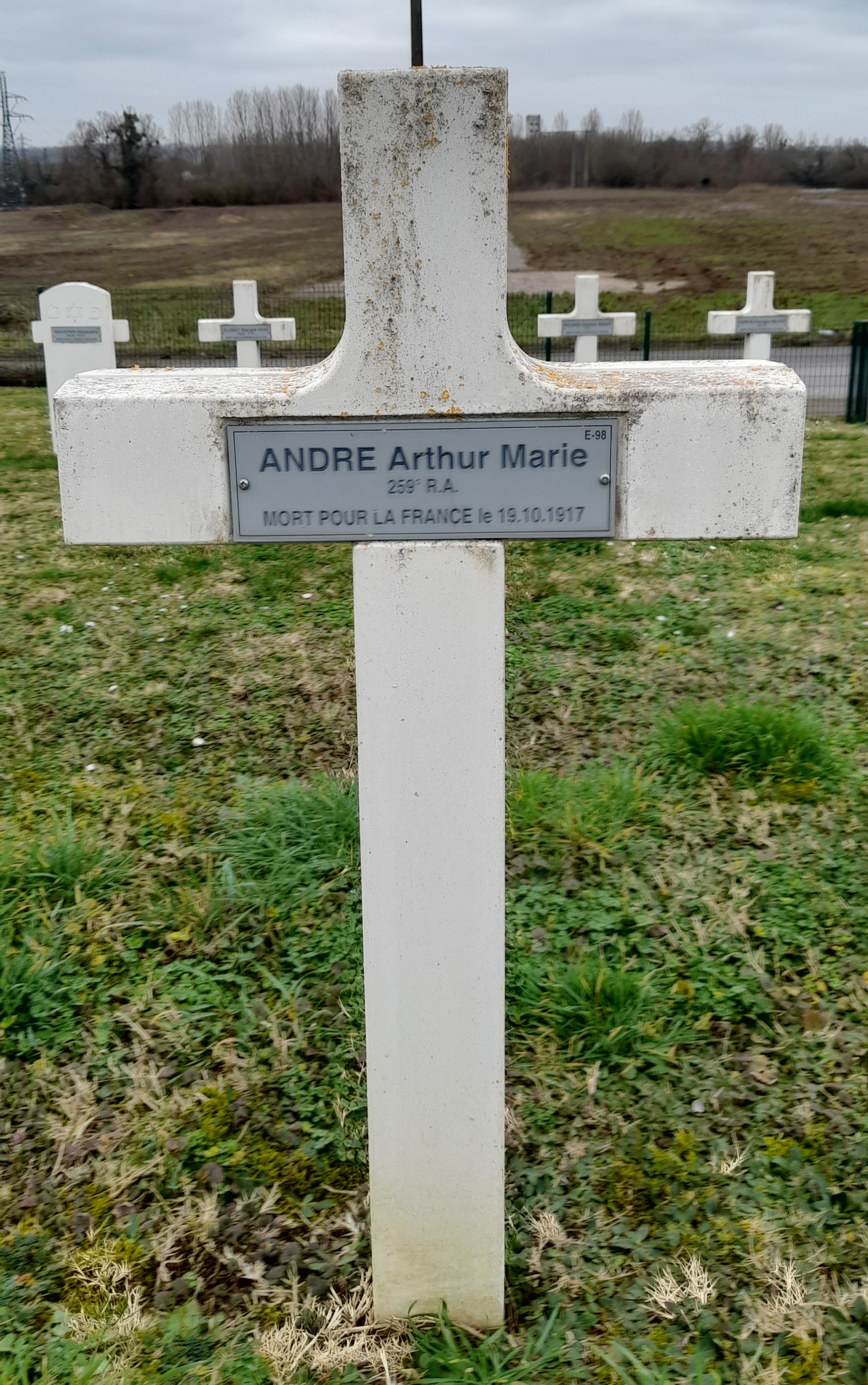André Arthur Marie Gabriel sépulture à Crouy (02)