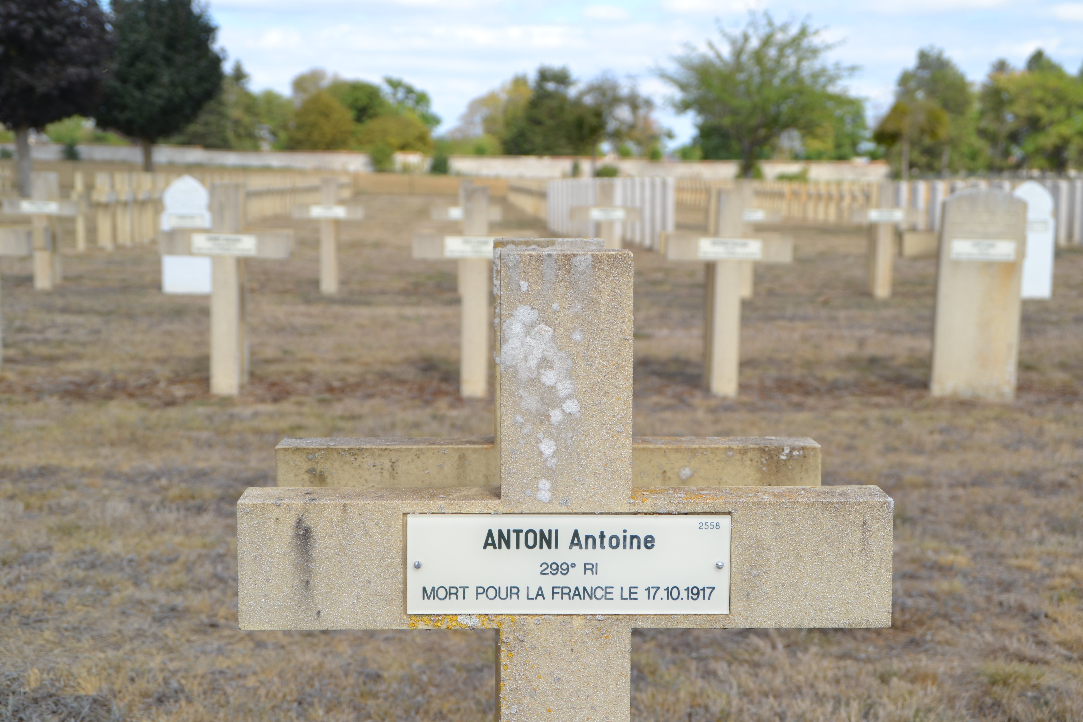 Antoni Antoine sépulture à Pontavert (Aisne)