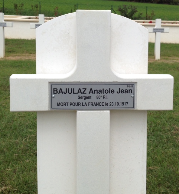 Bajulaz Anatole Jean cimetière de Crouy 09/2015