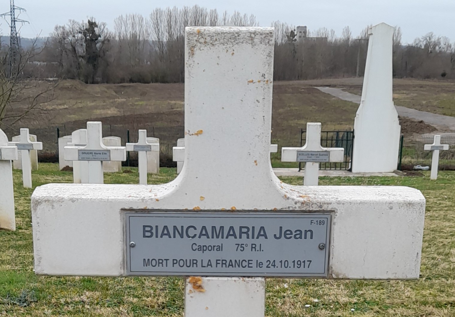 Biancamaria Jean sépulture à Crouy (02)