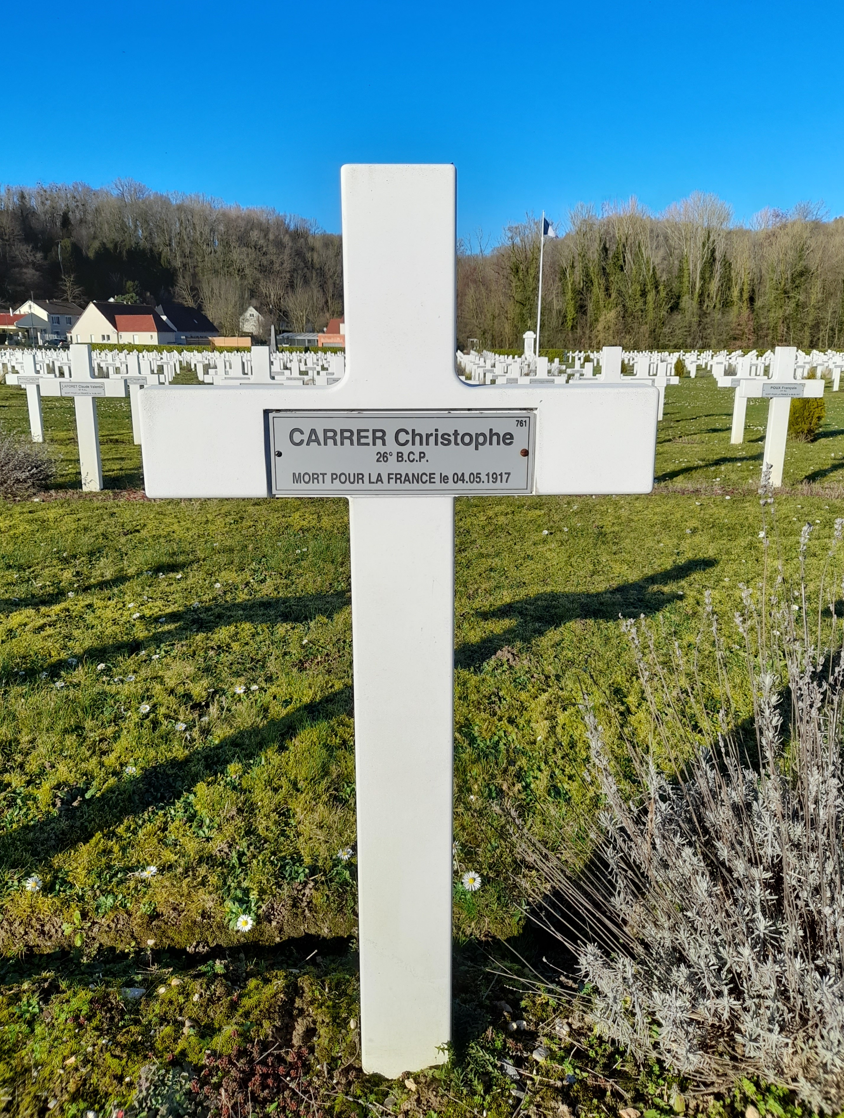 Carrer Christophe sépulture à Vailly-sur-Aisne (Aisne)