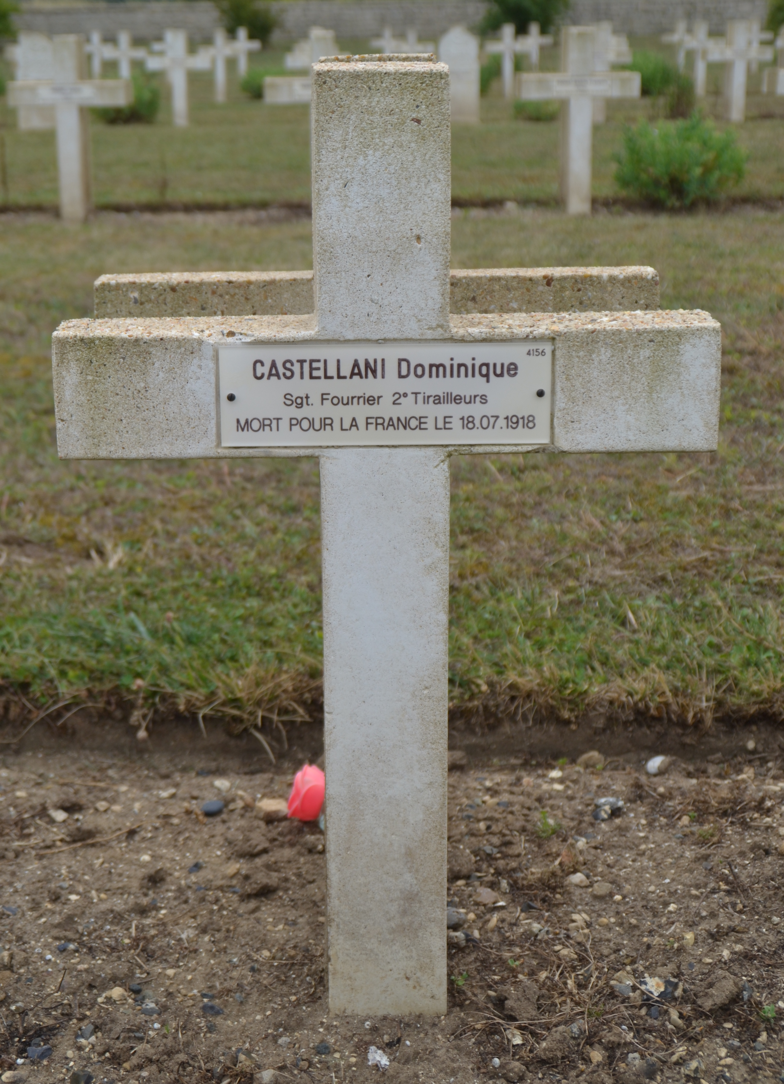 Castellani Dominique sépulture à Soupir 1 (Aisne)