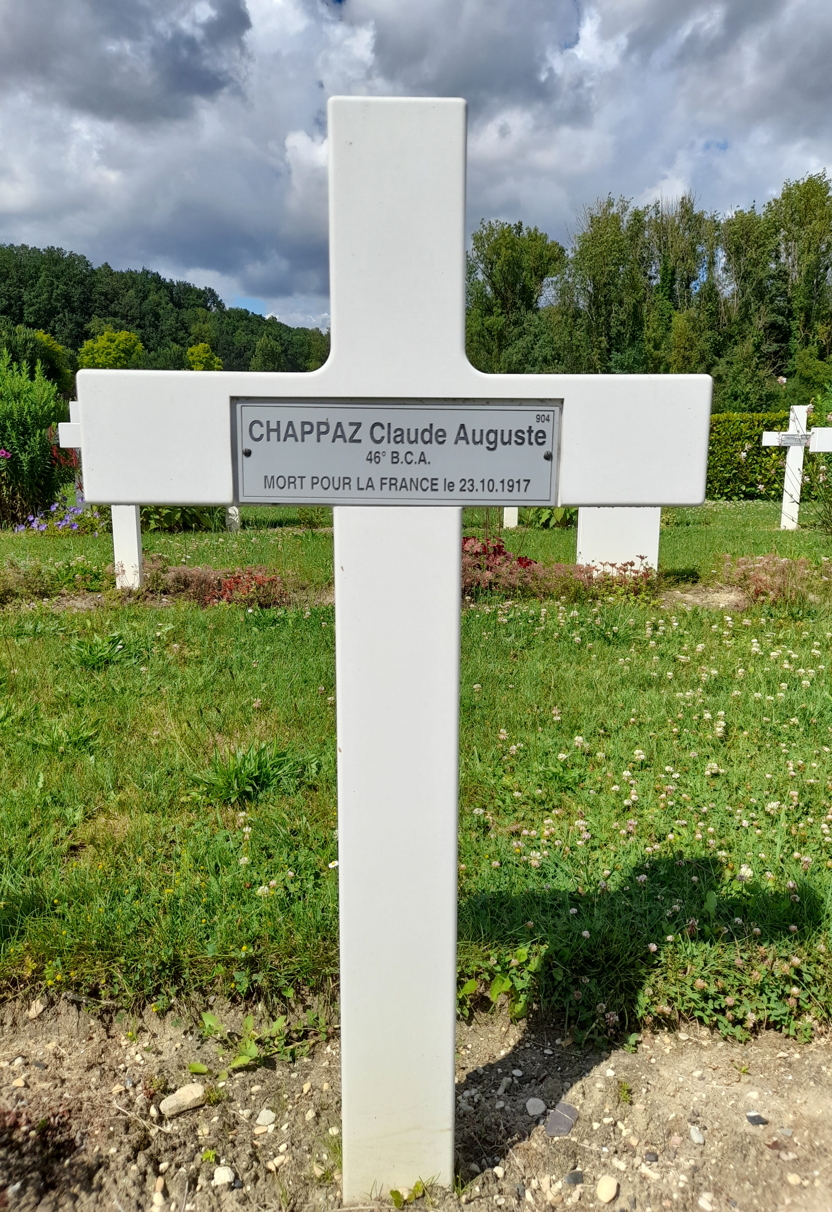 Chappaz Claude Auguste Marie sépulture à Vailly