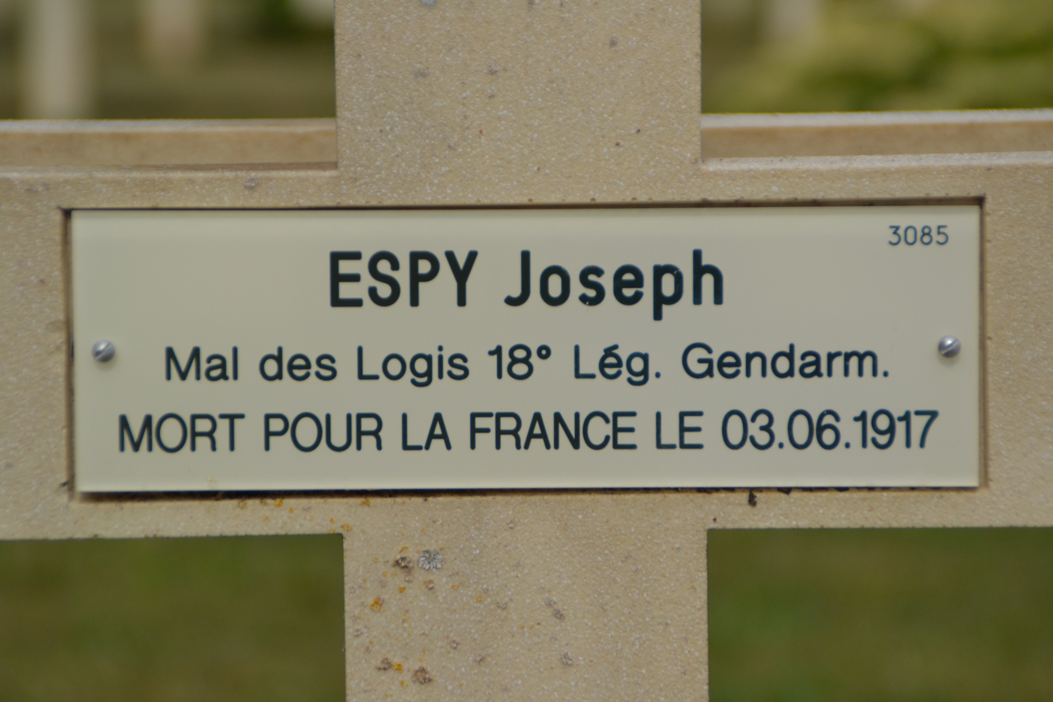Espy Joseph sépulture à Pontavert 
