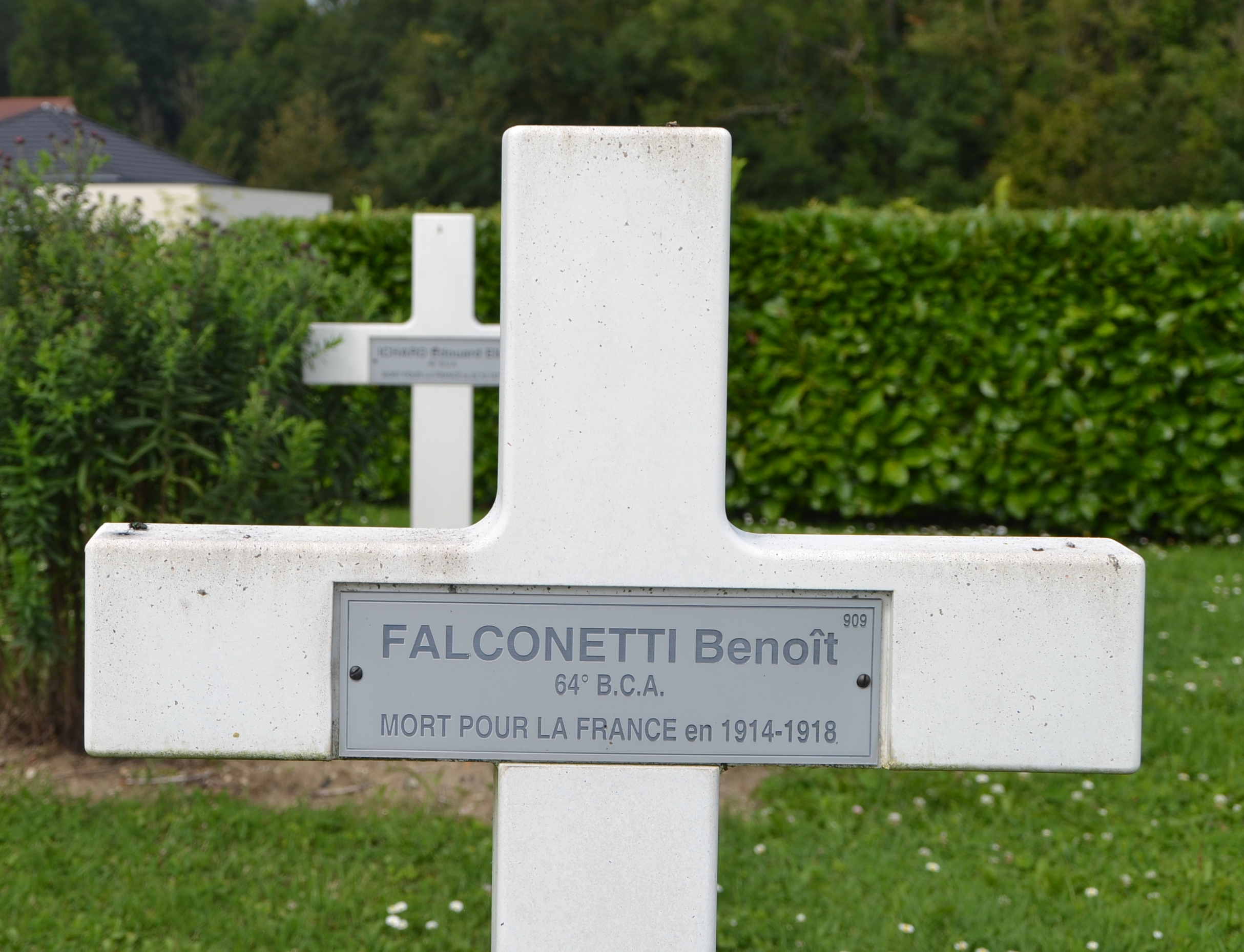 Falconetti Benoît sépulture à Vailly (Aisne) 