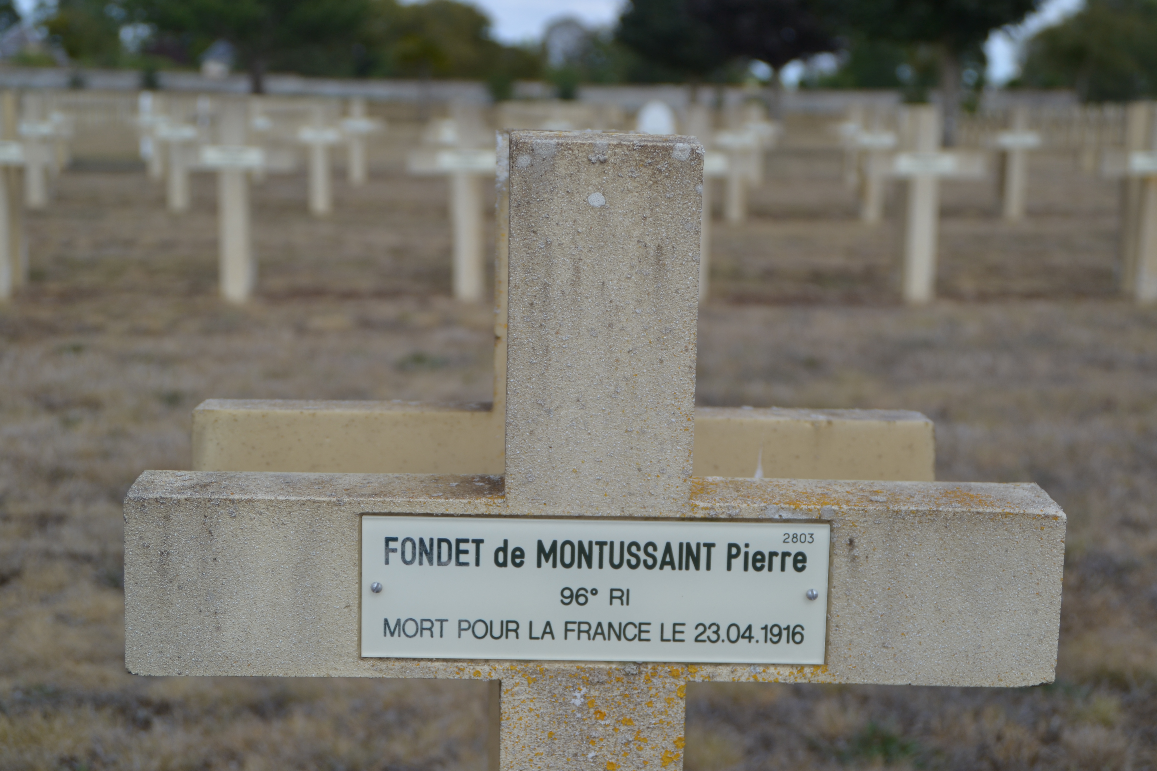 Fondet de Montussaint Pierre sépulture à Pontavert (Aisne)