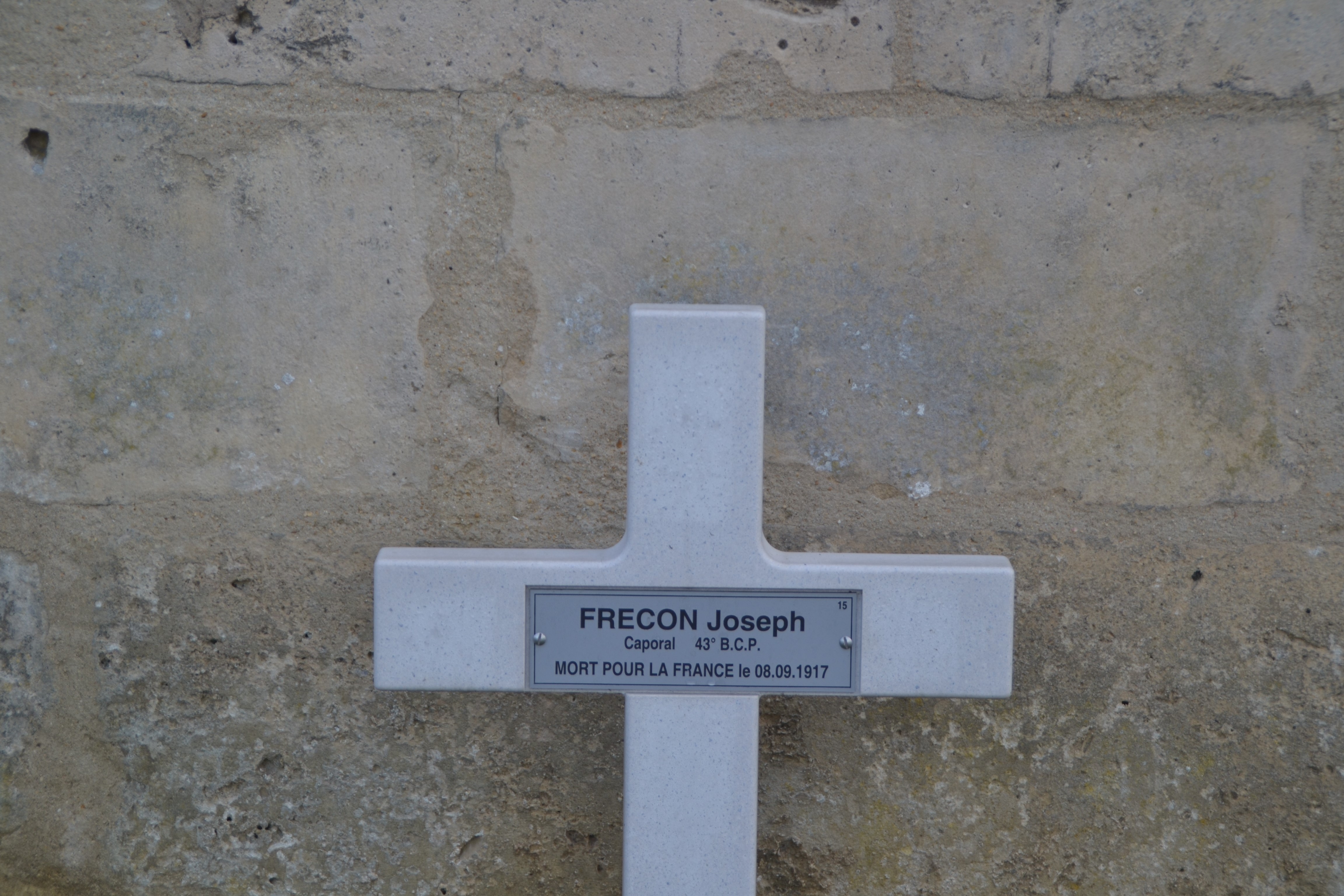 Frecon Joseph sépulture à Vénizel (Aisne)