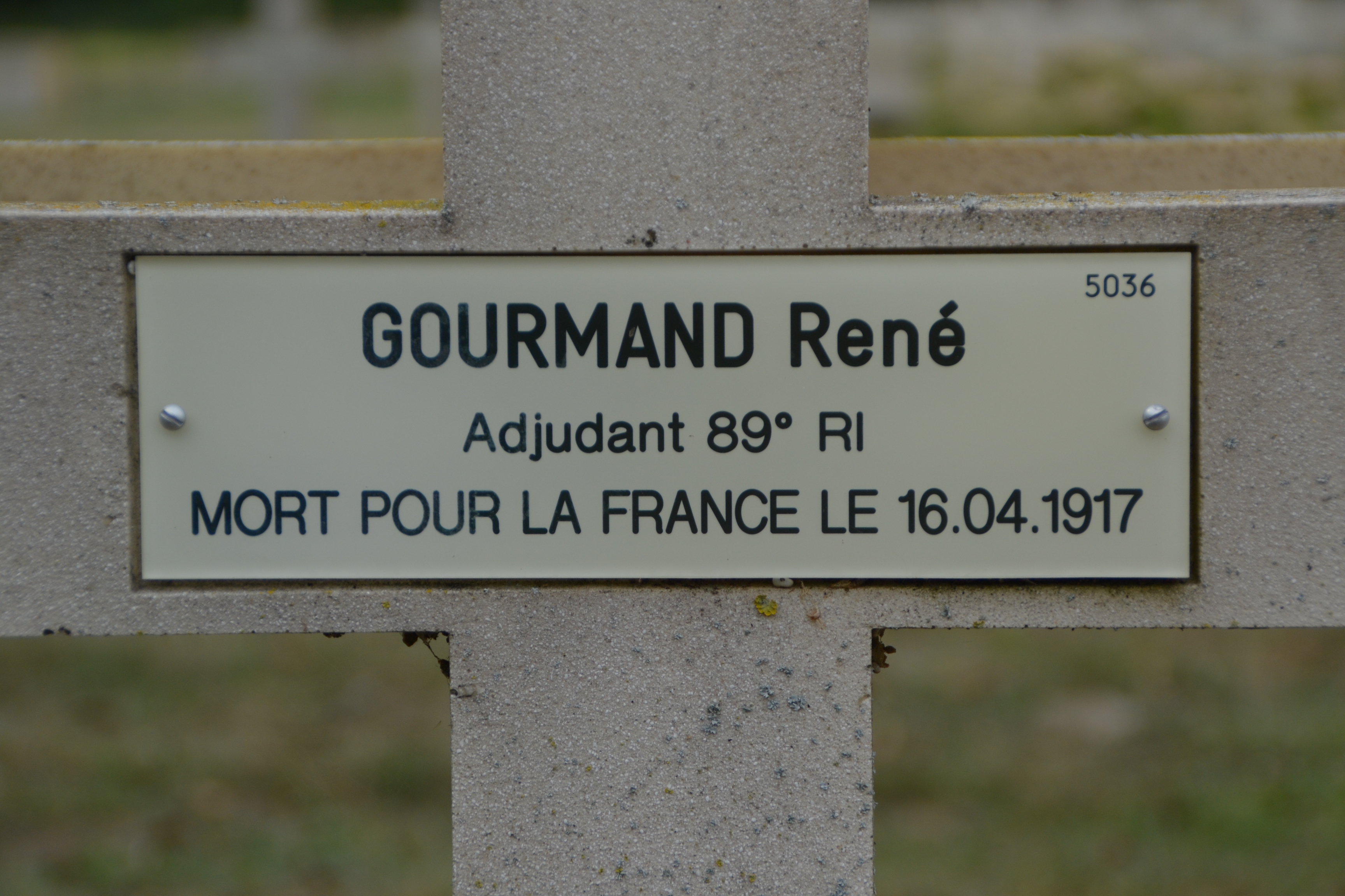 Gourmand René sépulture à Pontavert