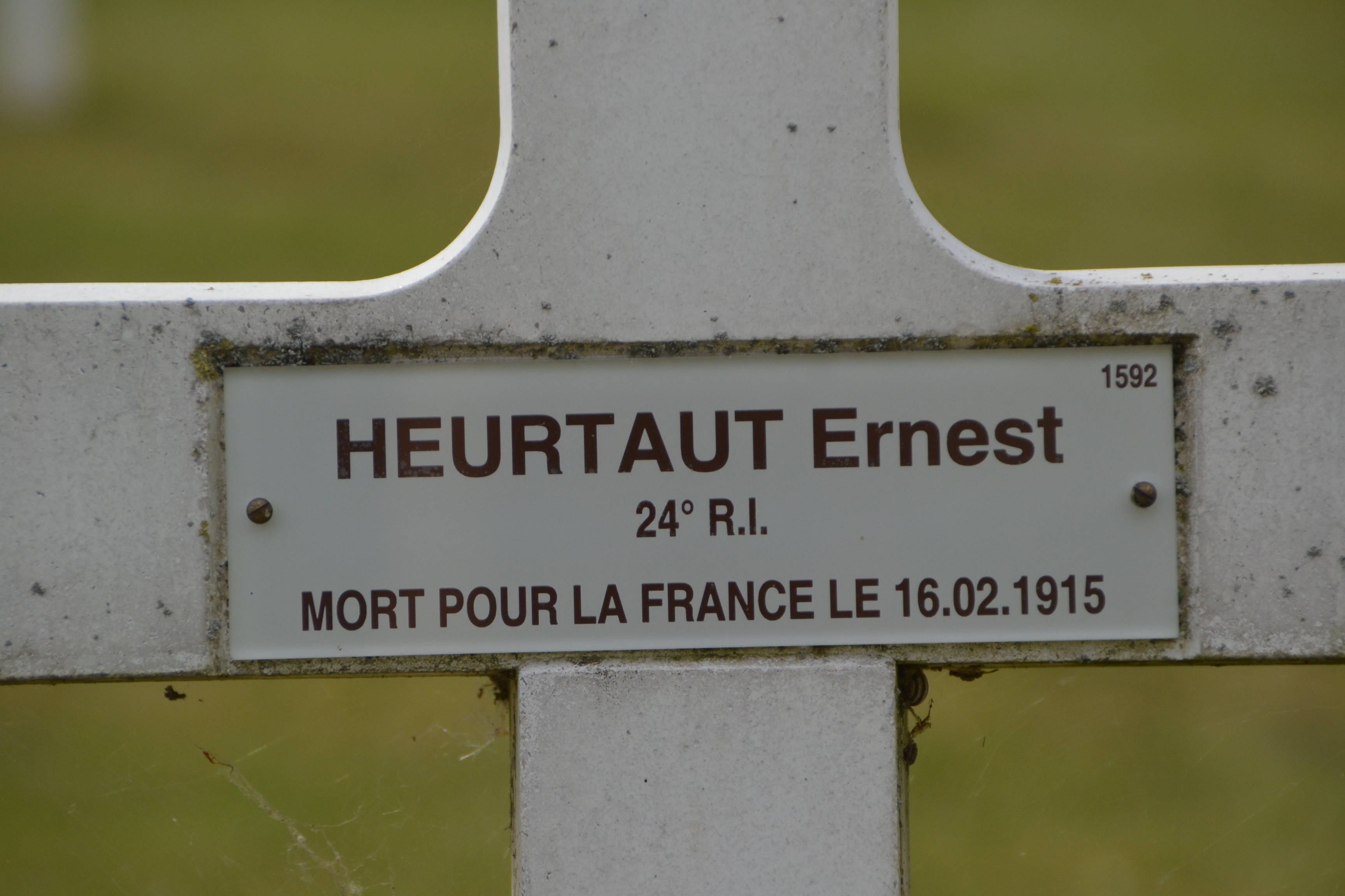 Heurtaut Ernest, sépulture à Berry au Bac