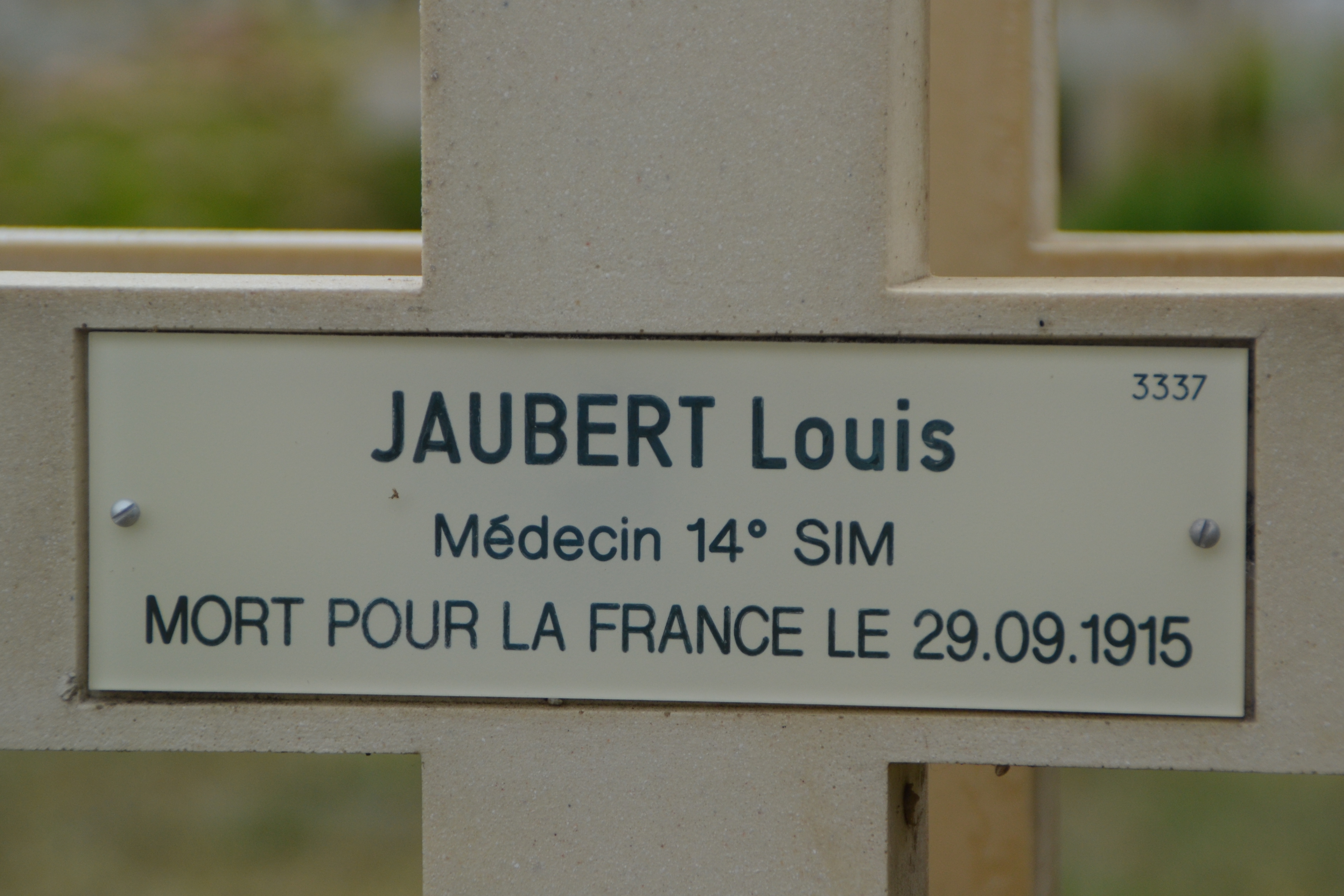 Jaubert Louis sépulture à Pontavert