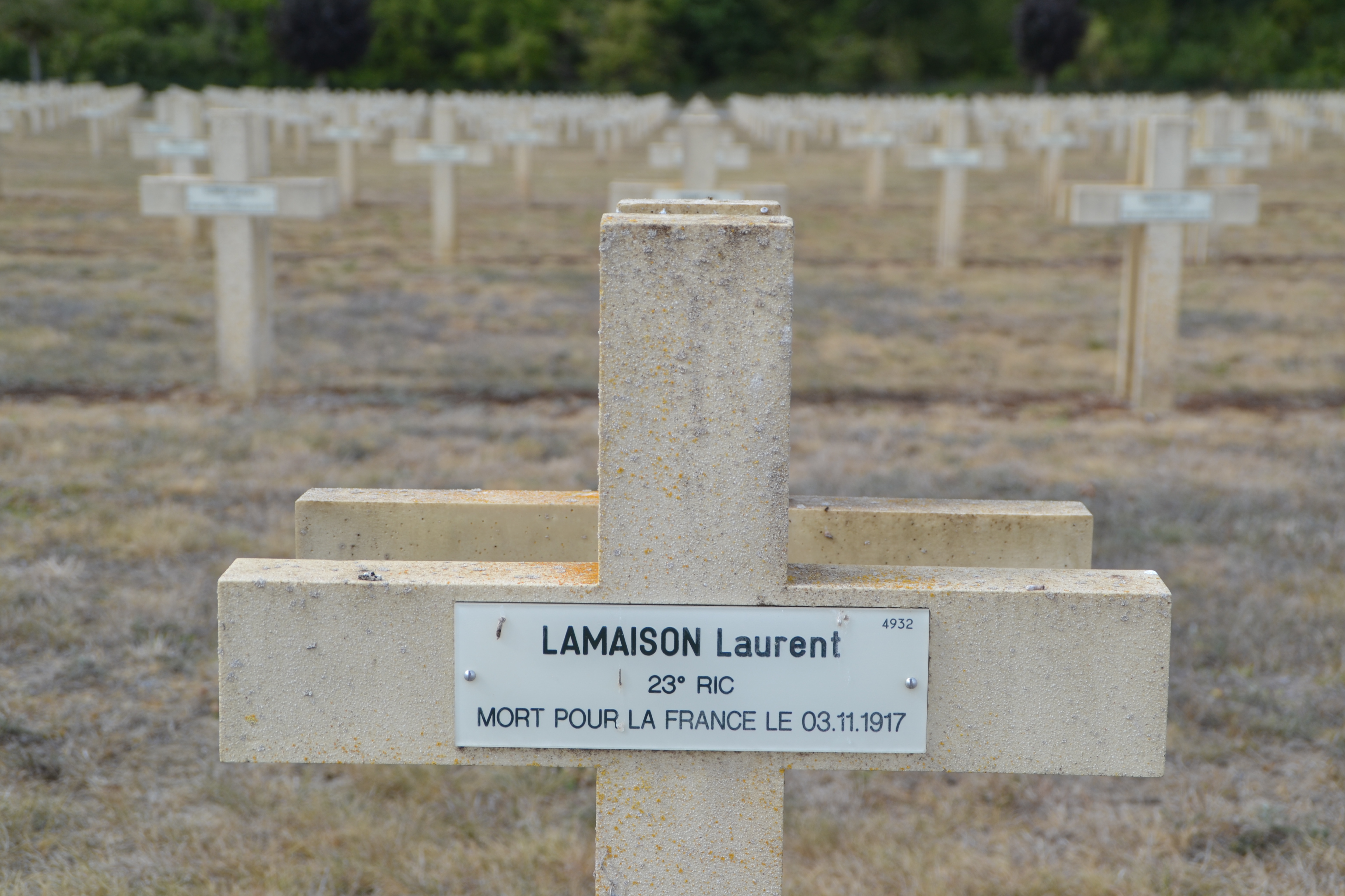 Lamaison Laurent sépulture à Pontavert (Aisne)