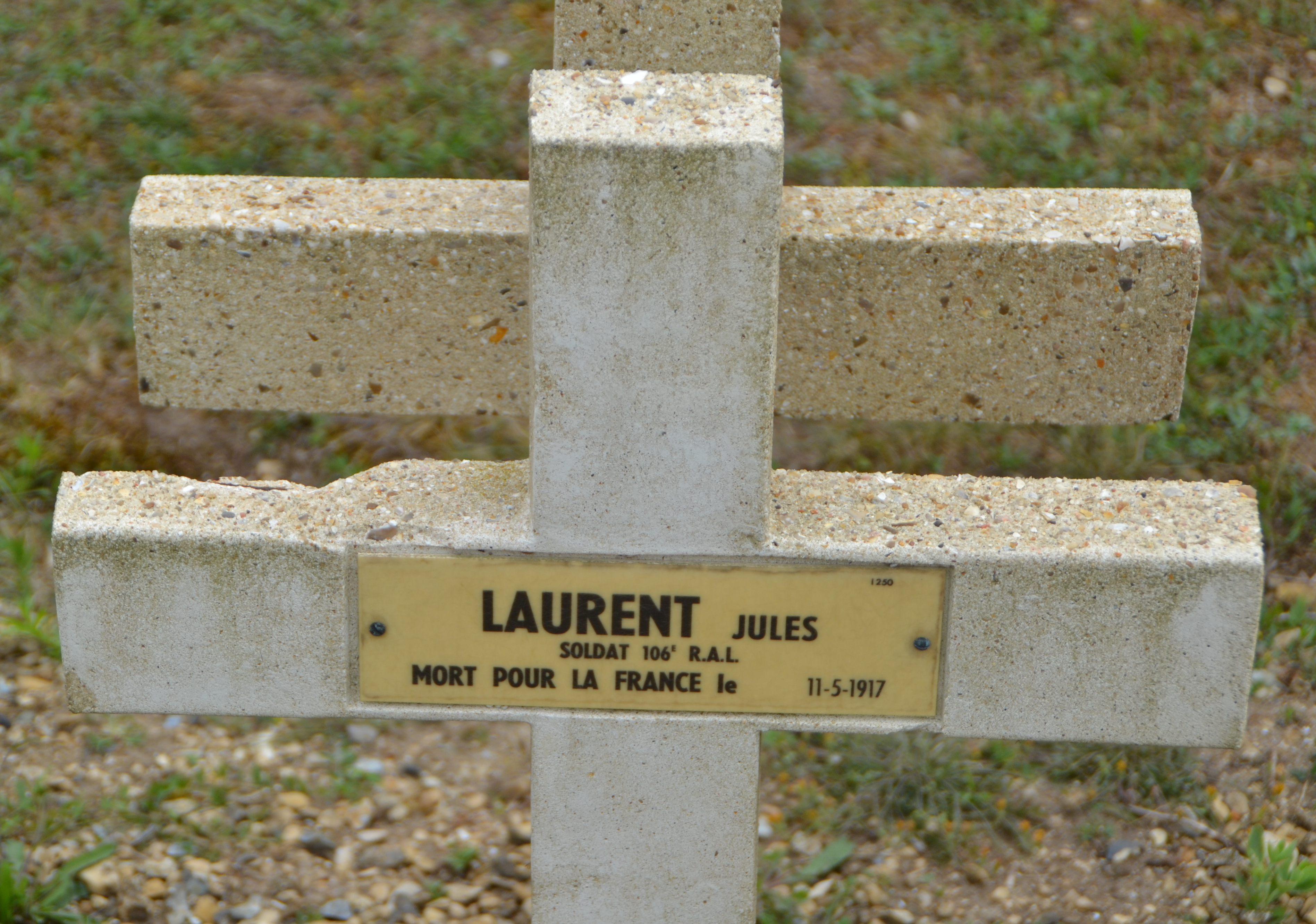 Laurent Jules sépulture à Soupir 2 (Aisne)
