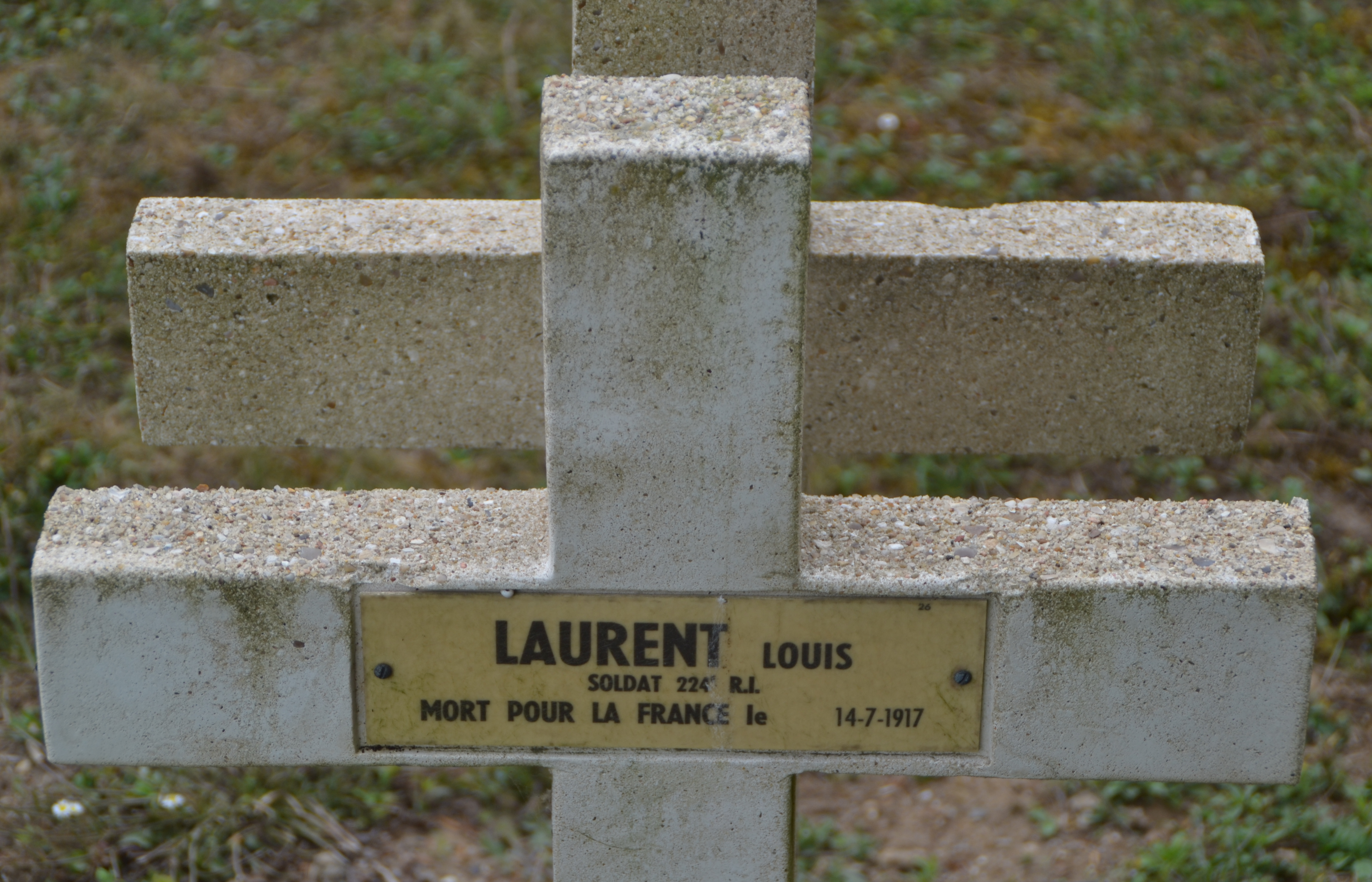 Laurent Louis sépulture à Soupir 2 (Aisne)