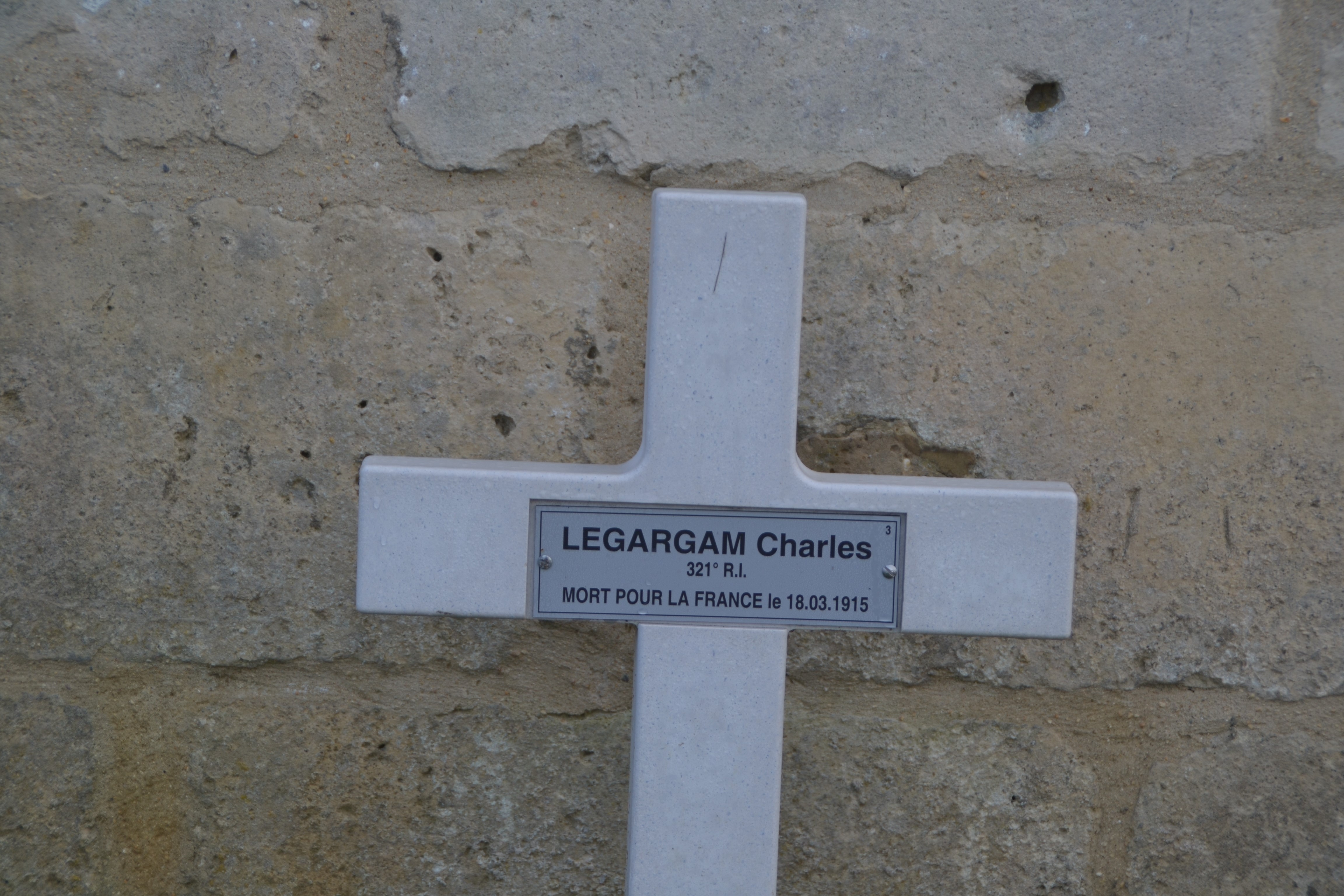 Legargam Charles sépulture à Vénizel (Aisne)