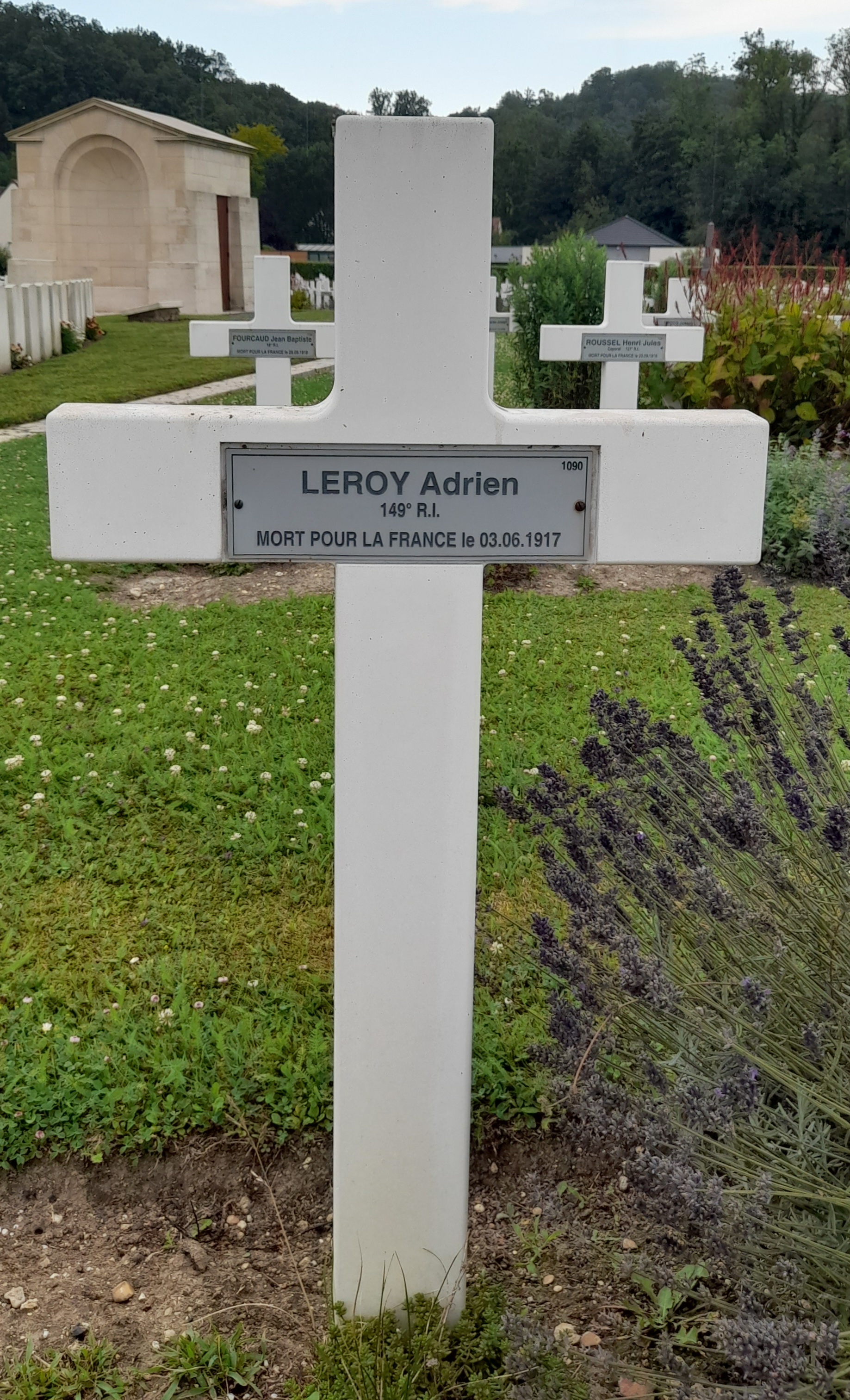 Leroy Adrien sépulture à Vailly-sur-Aisne (Aisne)