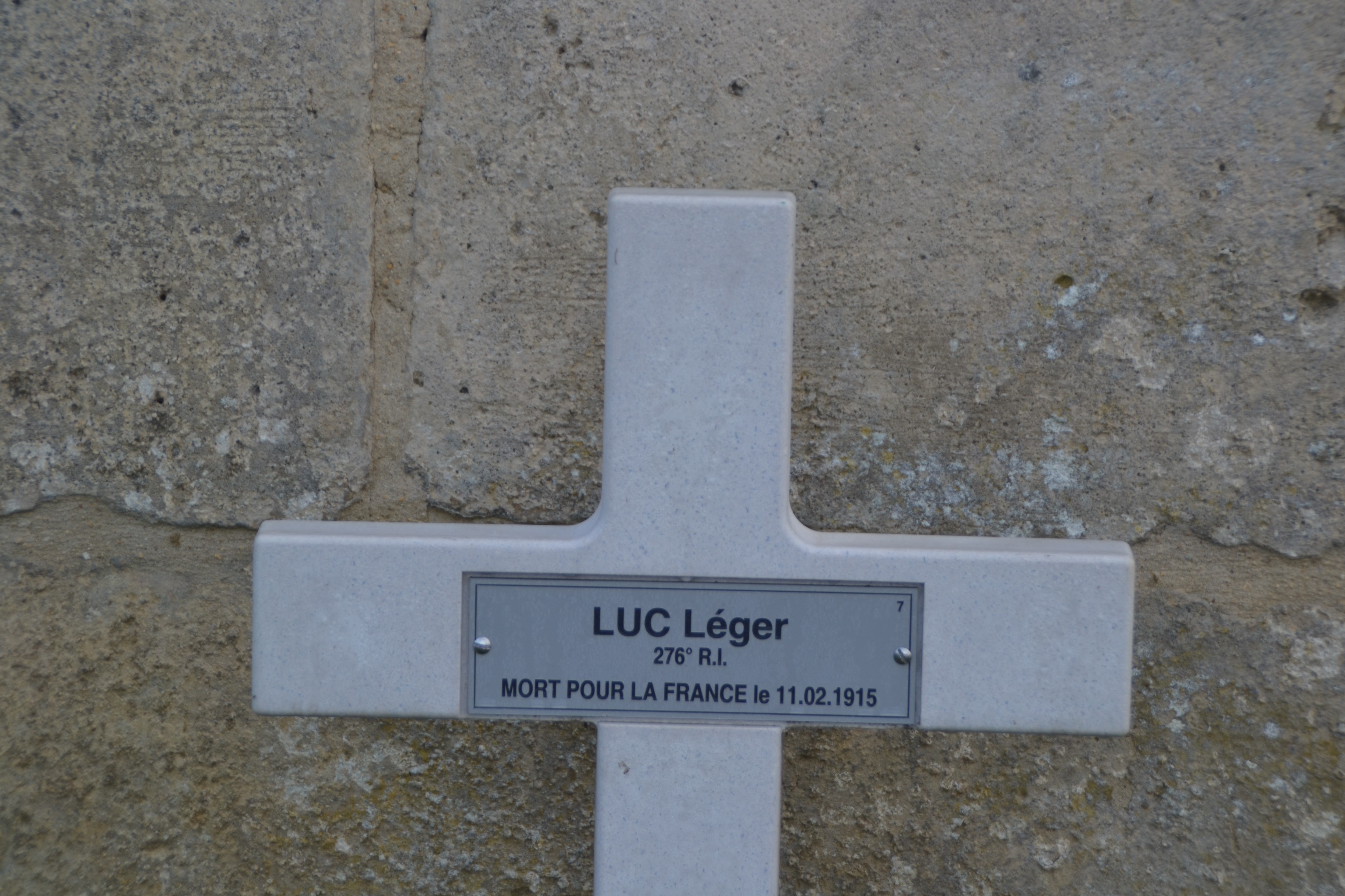 Luc Léger sépulture à Vénizel (Aisne)