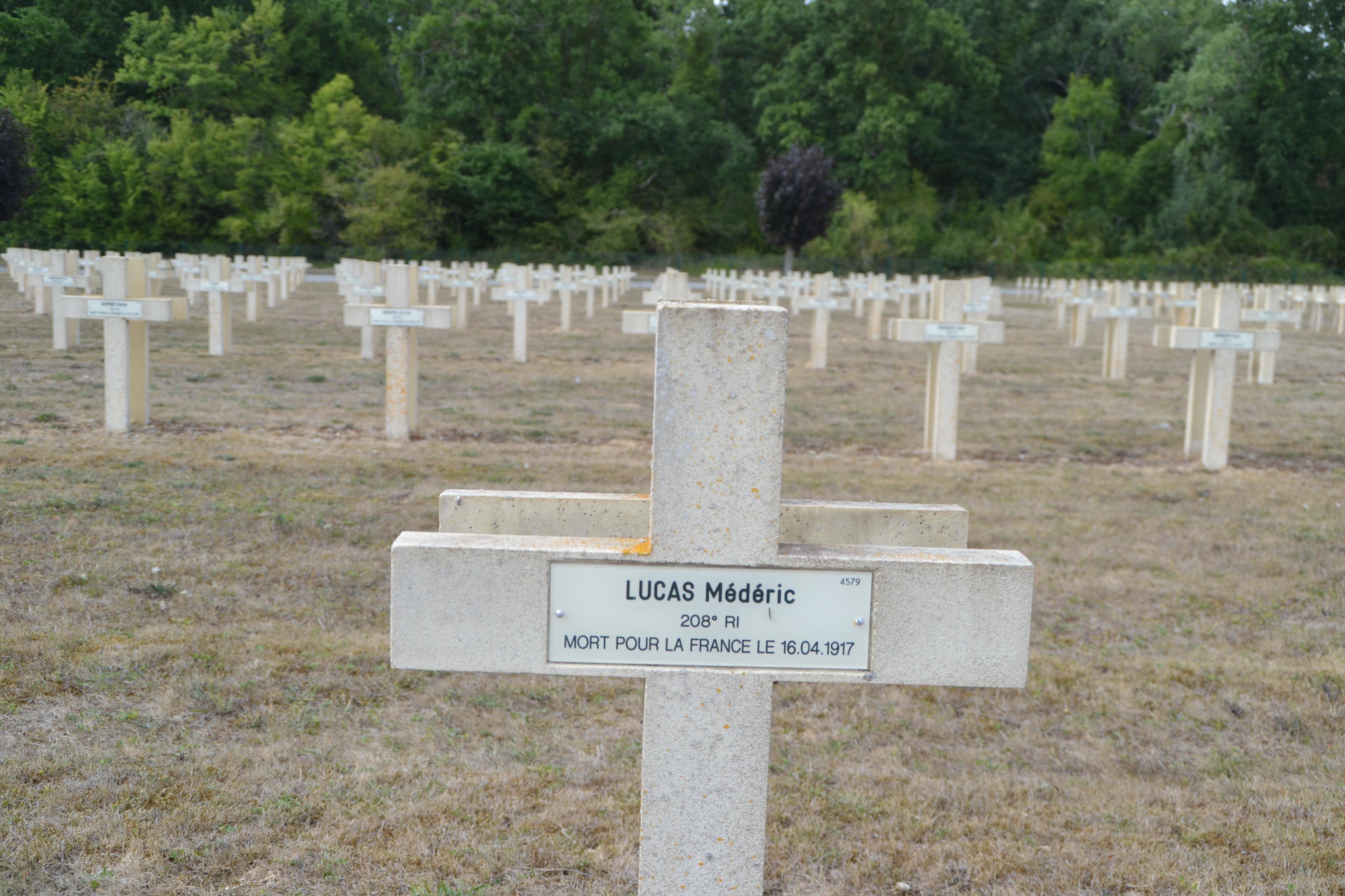 Lucas Médéric Jean Marie sépulture à Pontavert (Aisne)