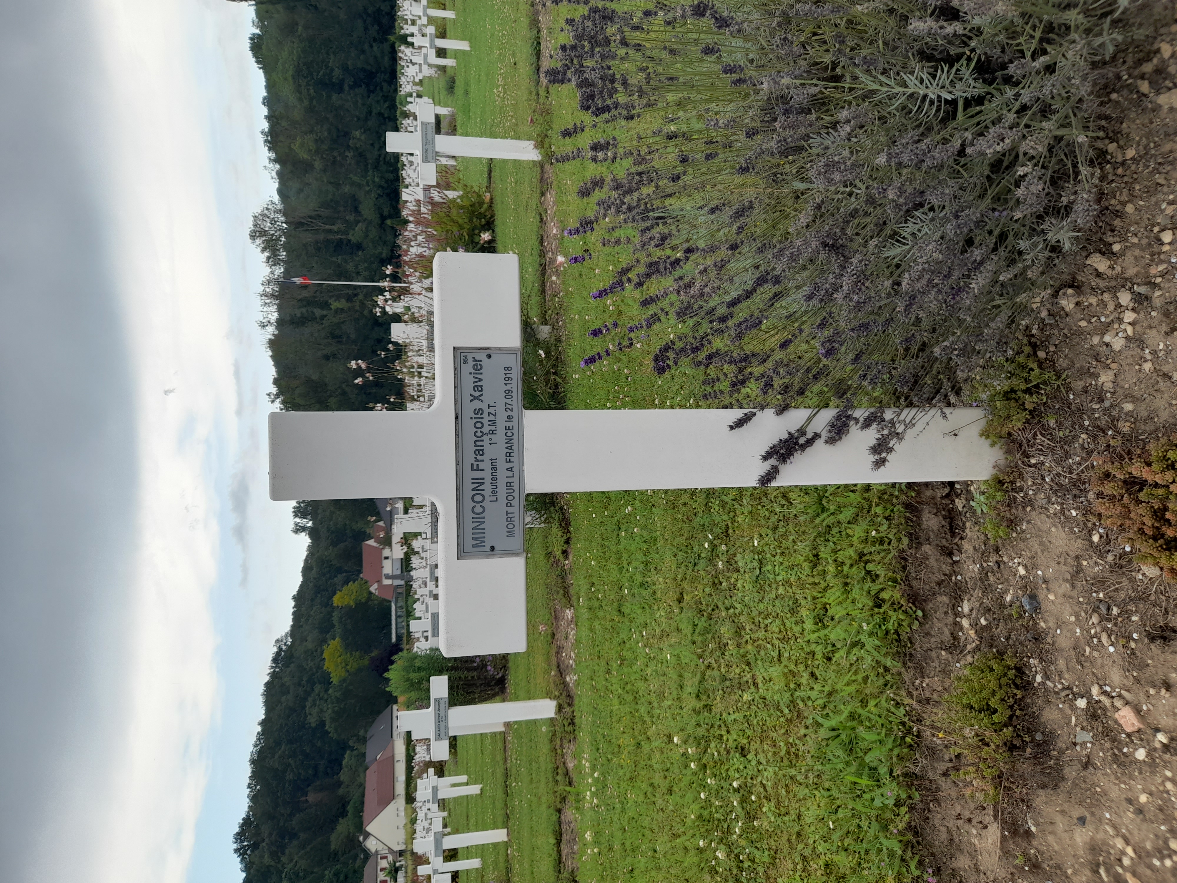 Miniconi François Xavier sépulture à Vailly-sur-Aisne (Aisne)