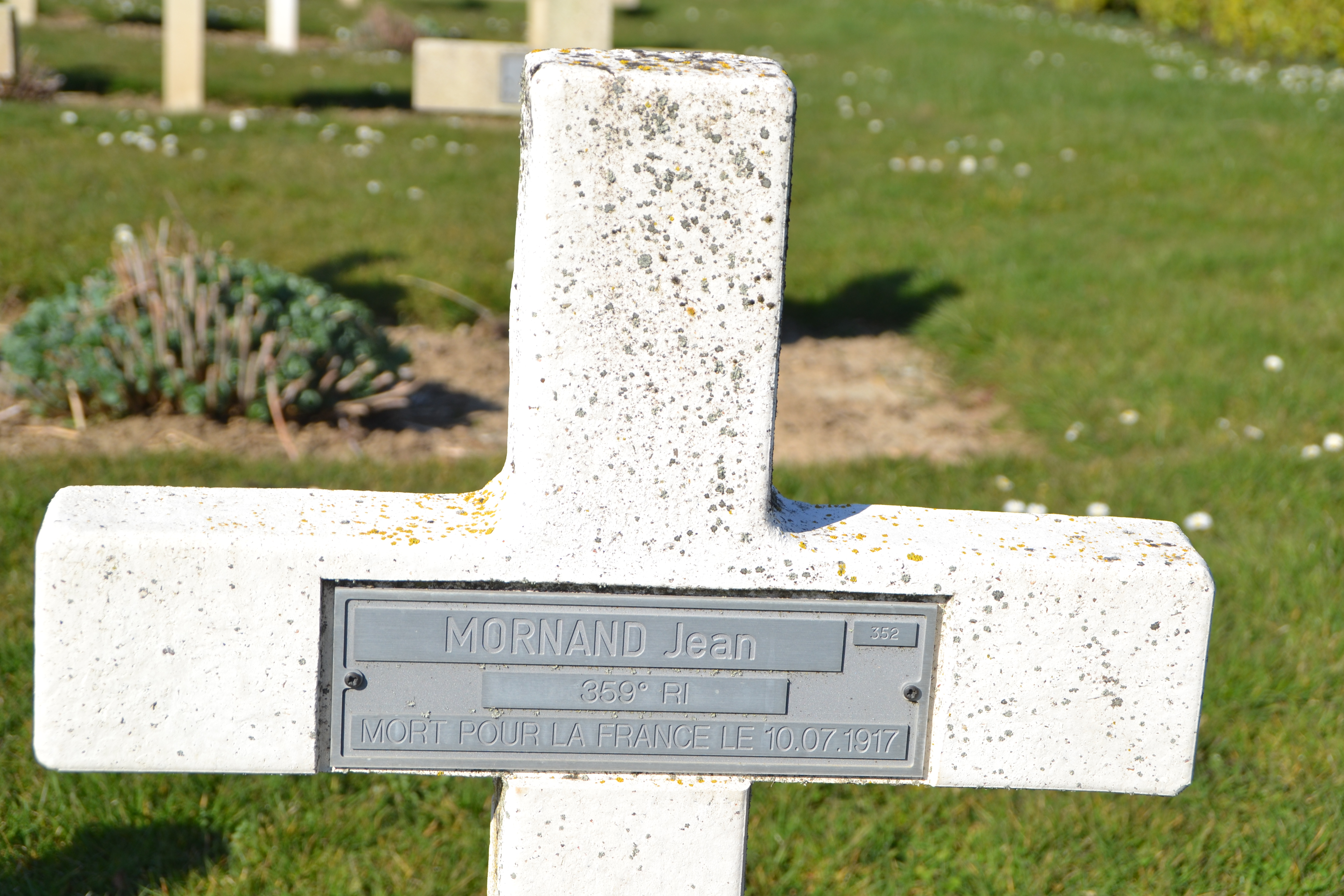 Mornand Jean, sépulture à Vailly sur Aisne