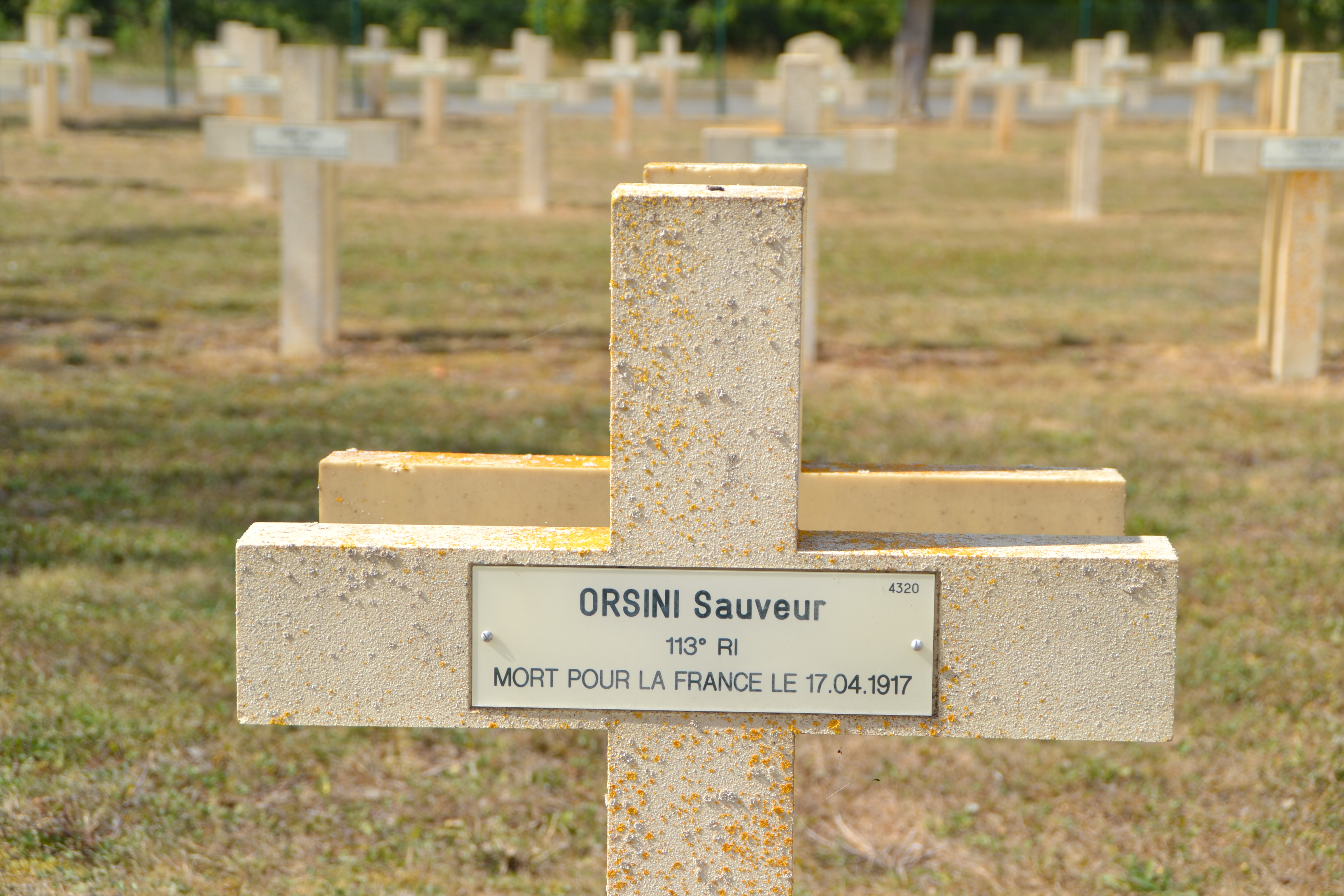 Orsini Sauveur sépulture à Pontavert (Aisne)