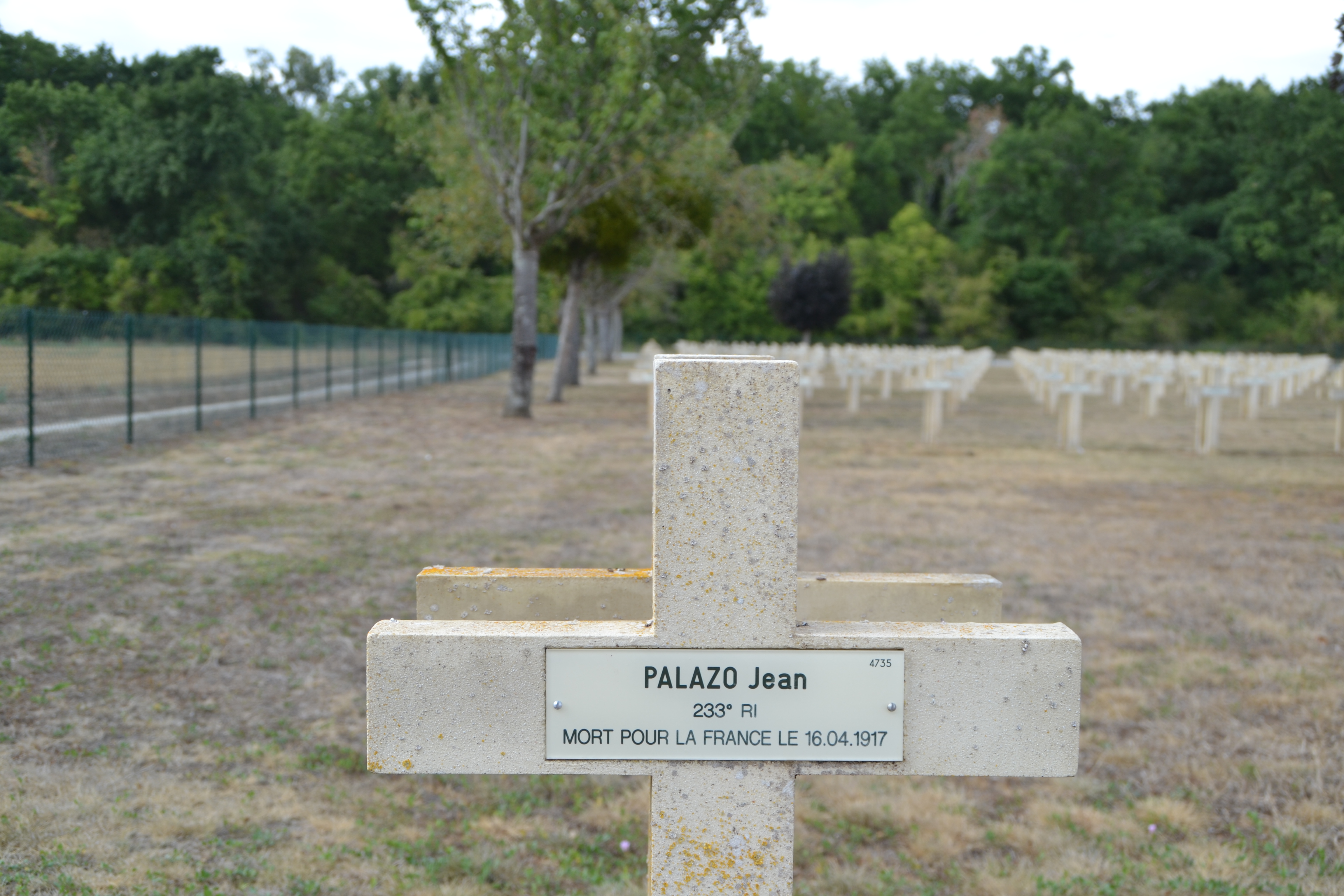Palazo Jean sépulture à Pontavert (Aisne)
