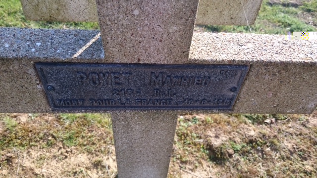 Poyet Mathieu, sépulture à Ambleny 
