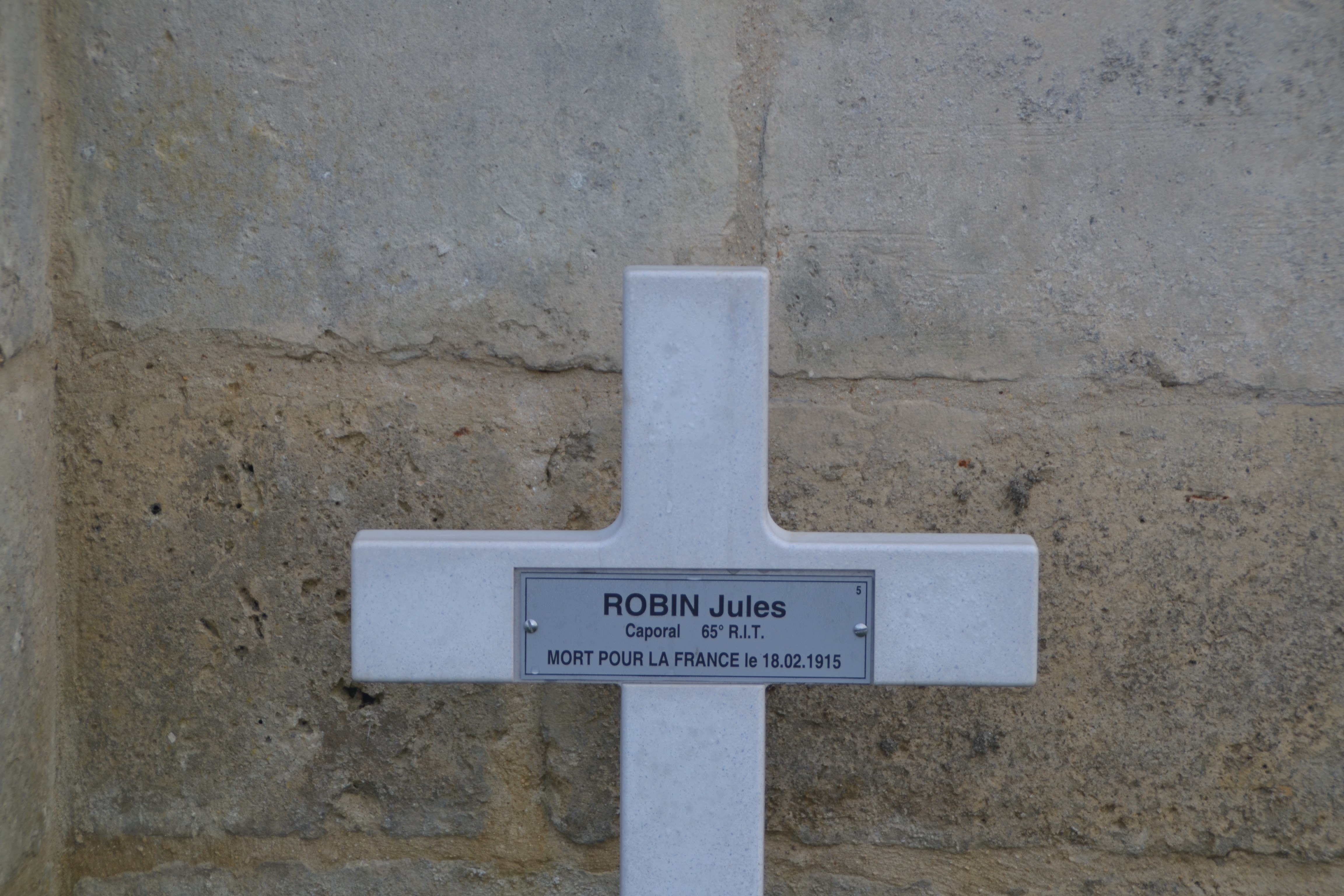 Robin Jules sépulture à Vénizel (Aisne)