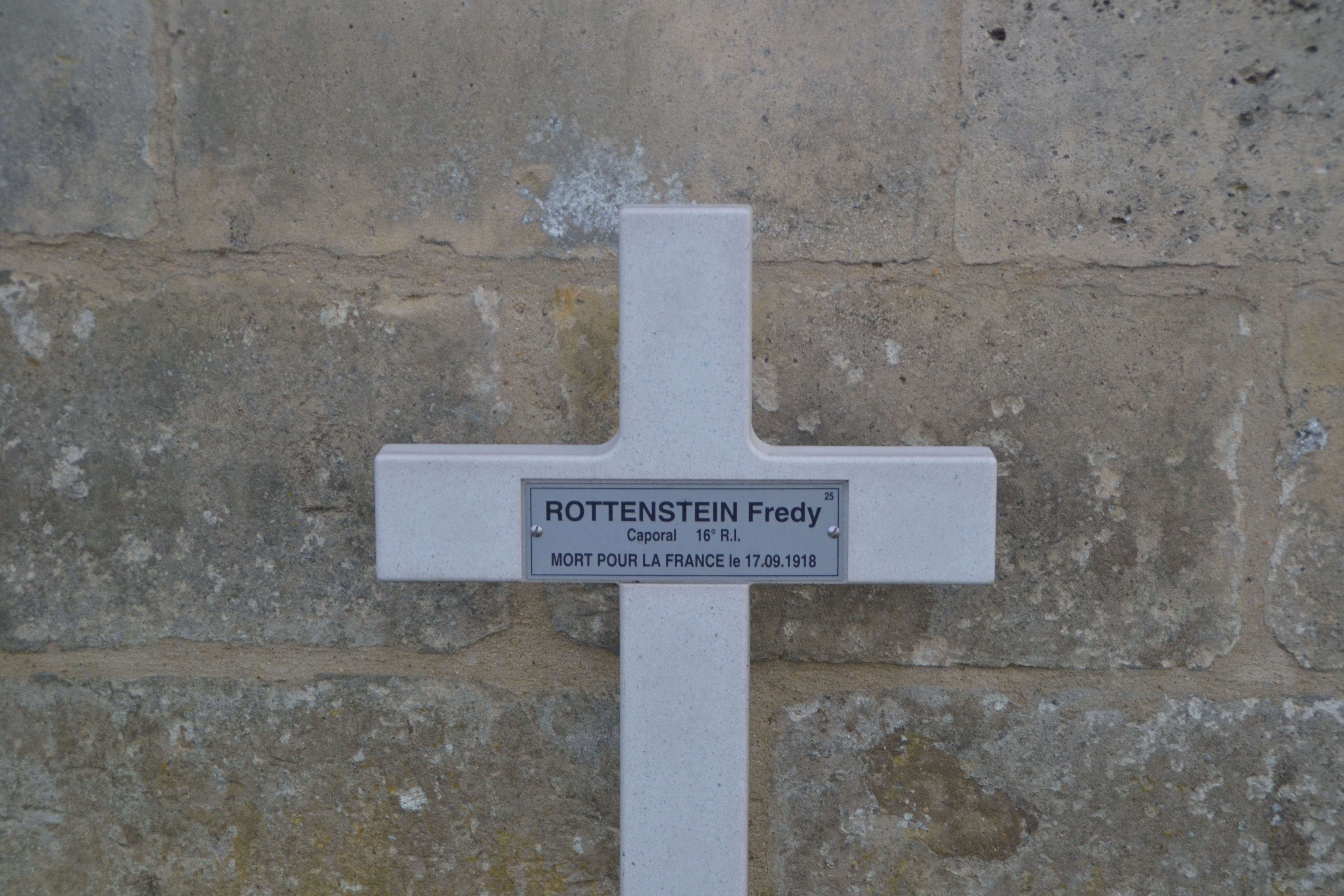Rottenstein Fredy sépulture à Vénizel (Aisne)
