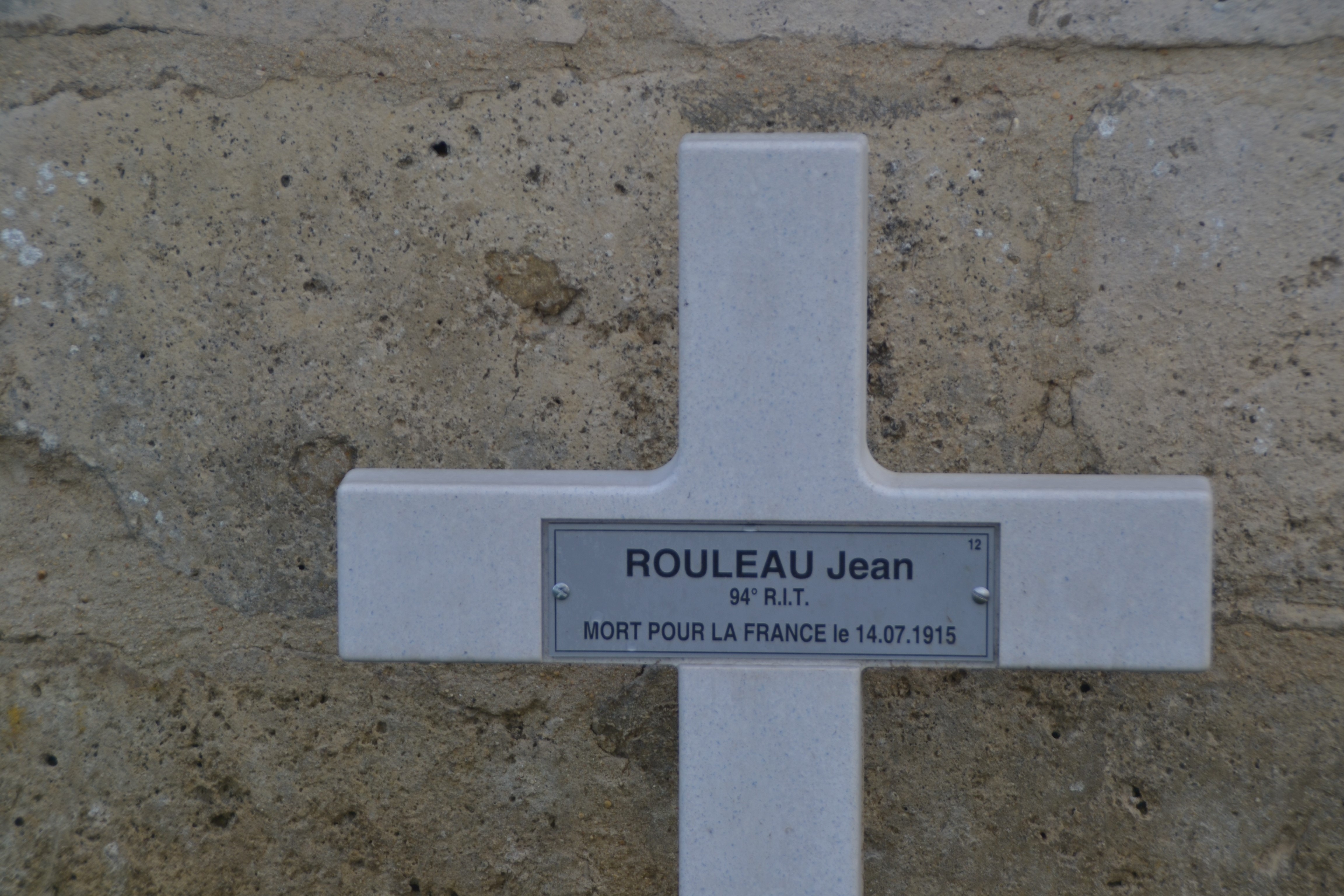 Rouleau Jean sépulture à Vénizel (Aisne)