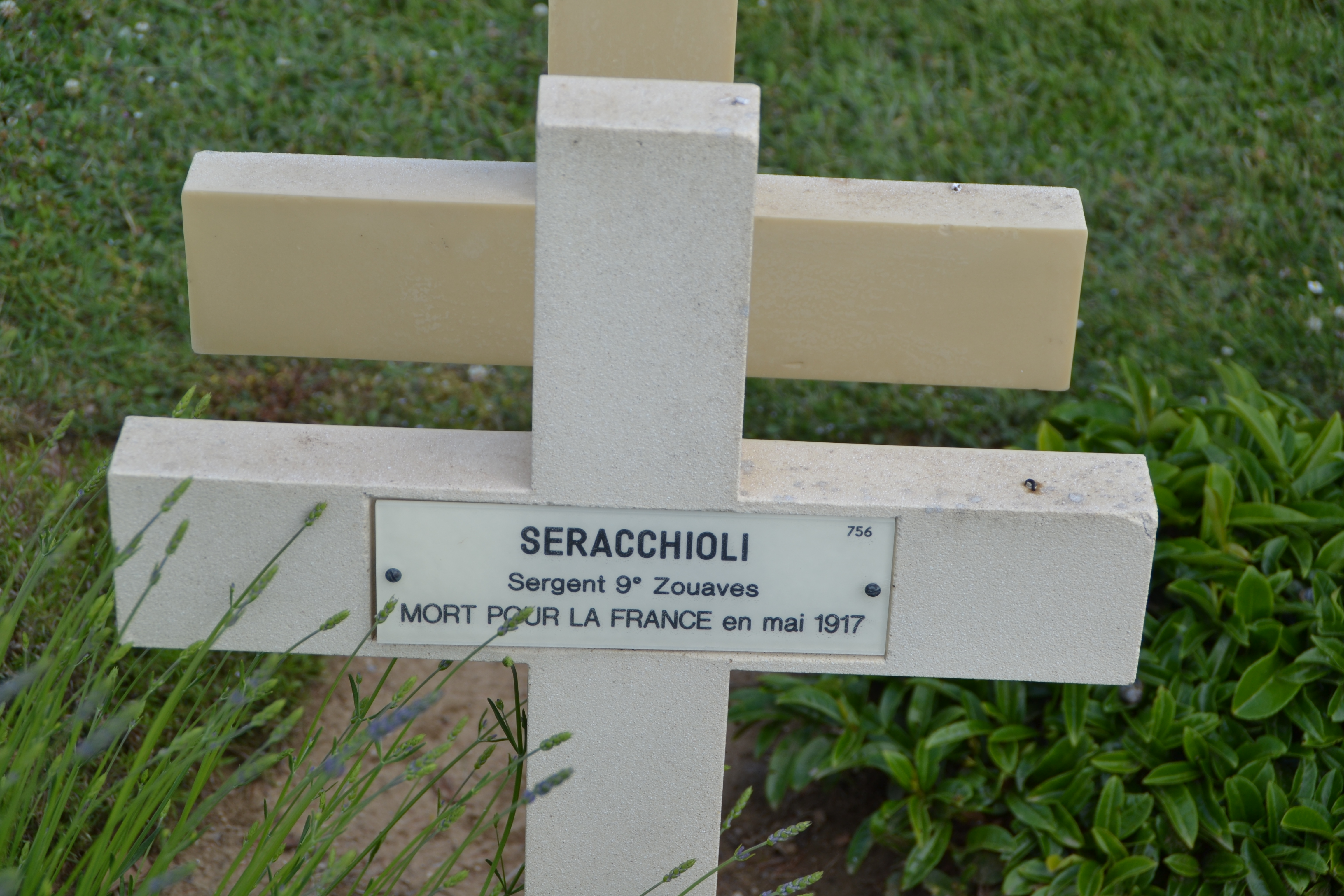 Serracchioli Charles Martin sépulture à Cerny-en-Laonnois (Aisne)