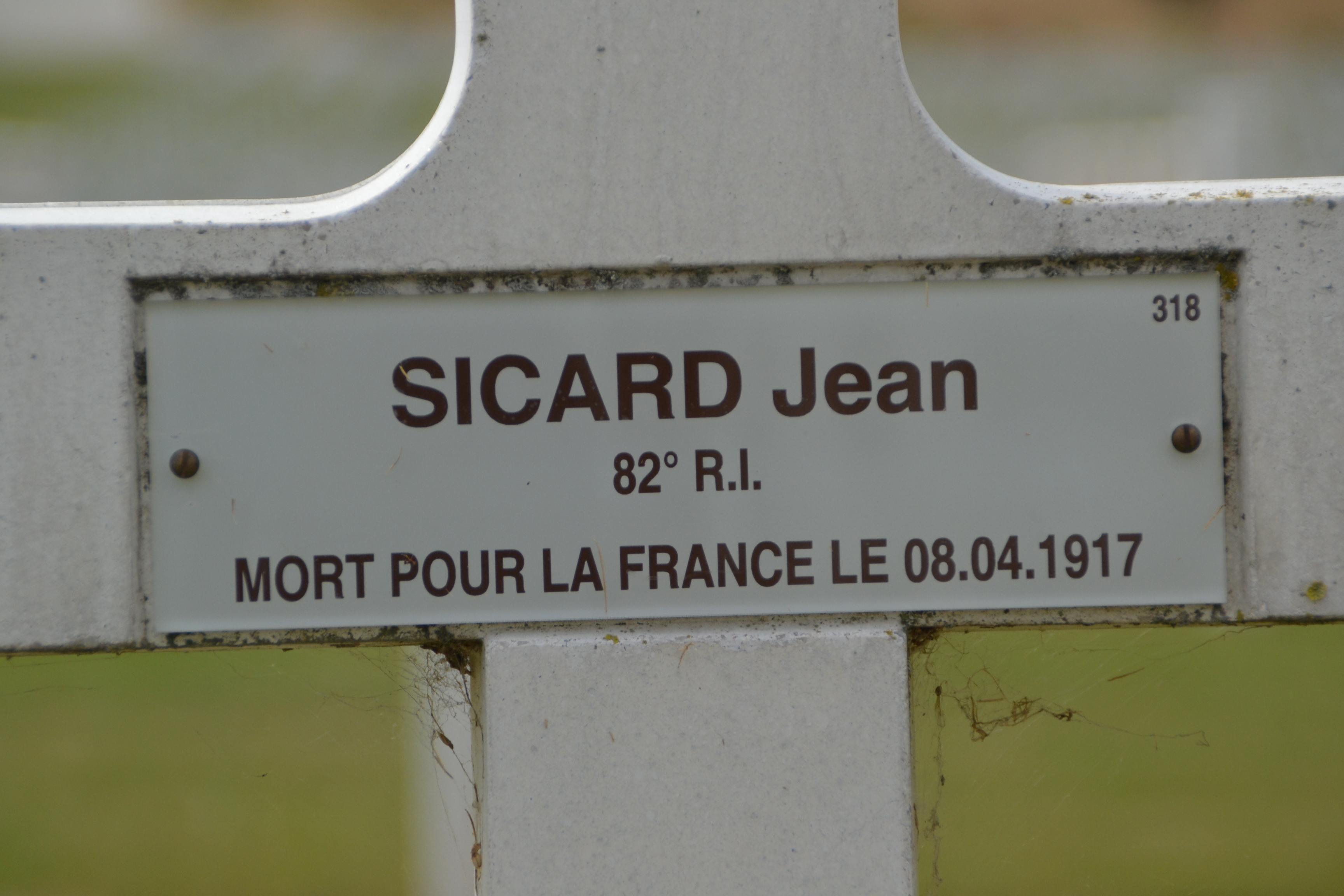 Sicard Jean, sépulture à Berry au Bac
