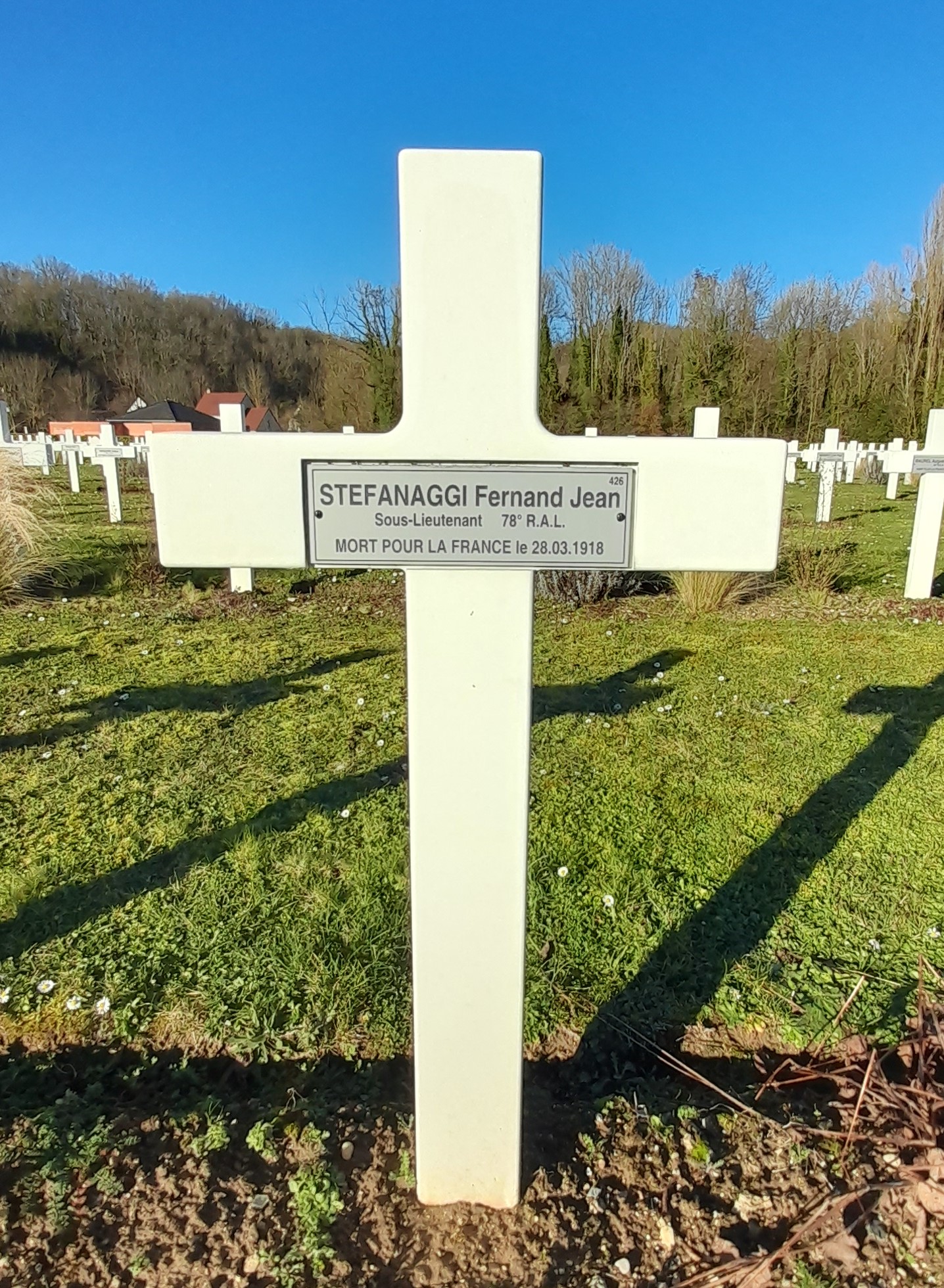 Stefanaggi Fernand Jean Dominique sépulture à Vailly-sur-Aisne (Aisne)
