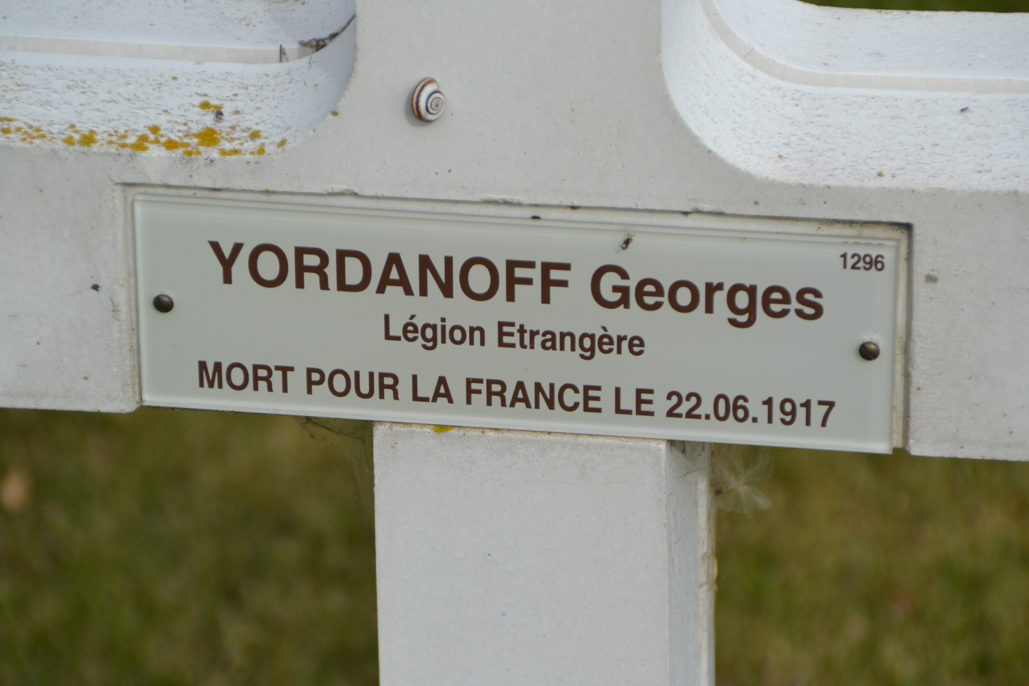Yordanoff Georges, sépulture à Berry au Bac