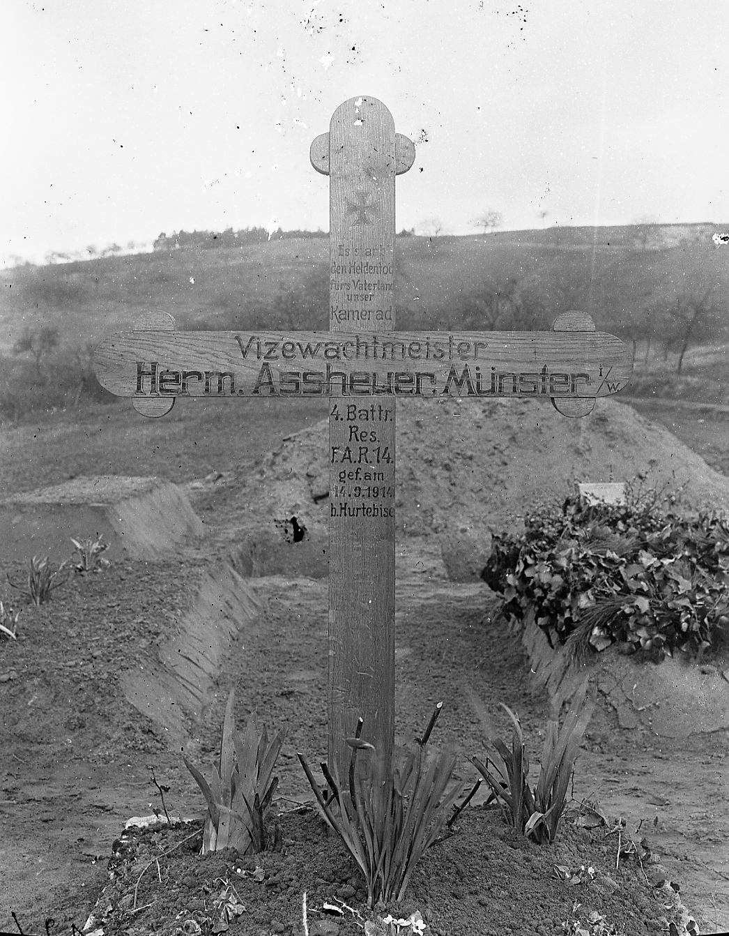 Tombe provisoire d'Hermann ASSHEUER