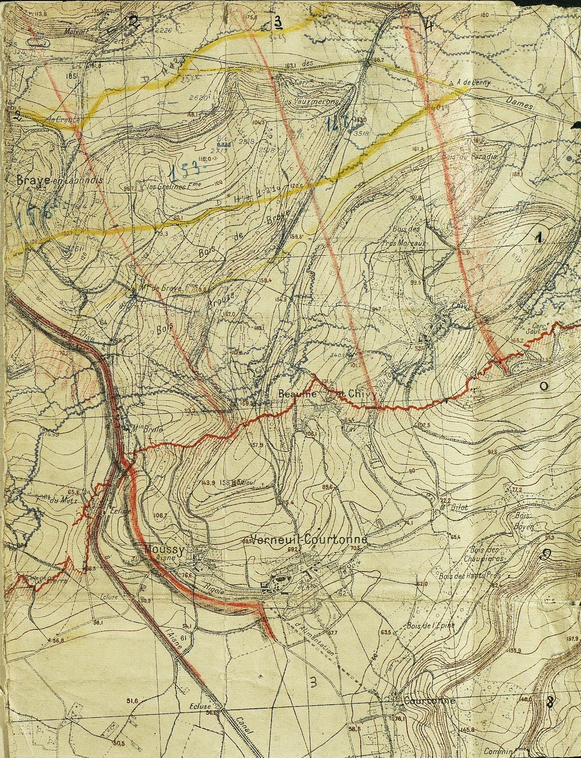 Le 146e régiment d'infanterie à Beaulne et Chivy le 16 avril 1917