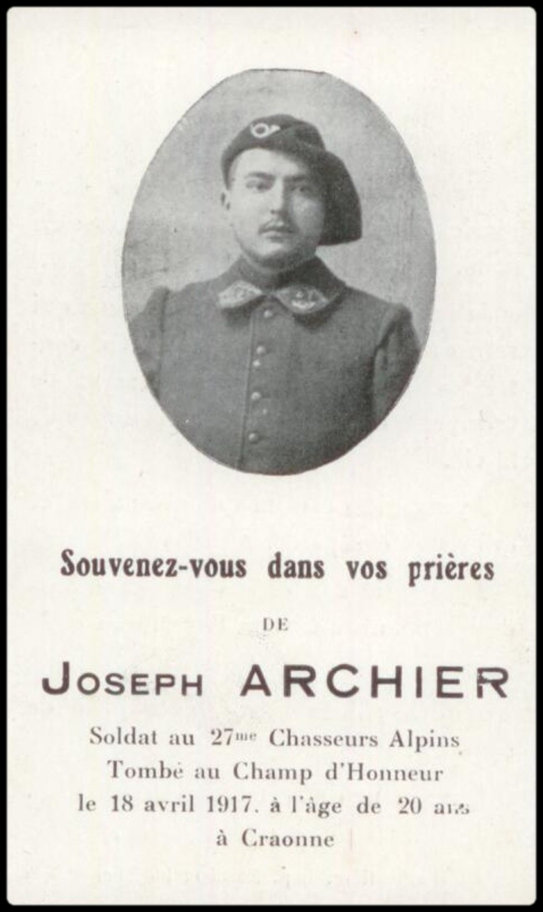  ARCHIER  Jean Joseph
